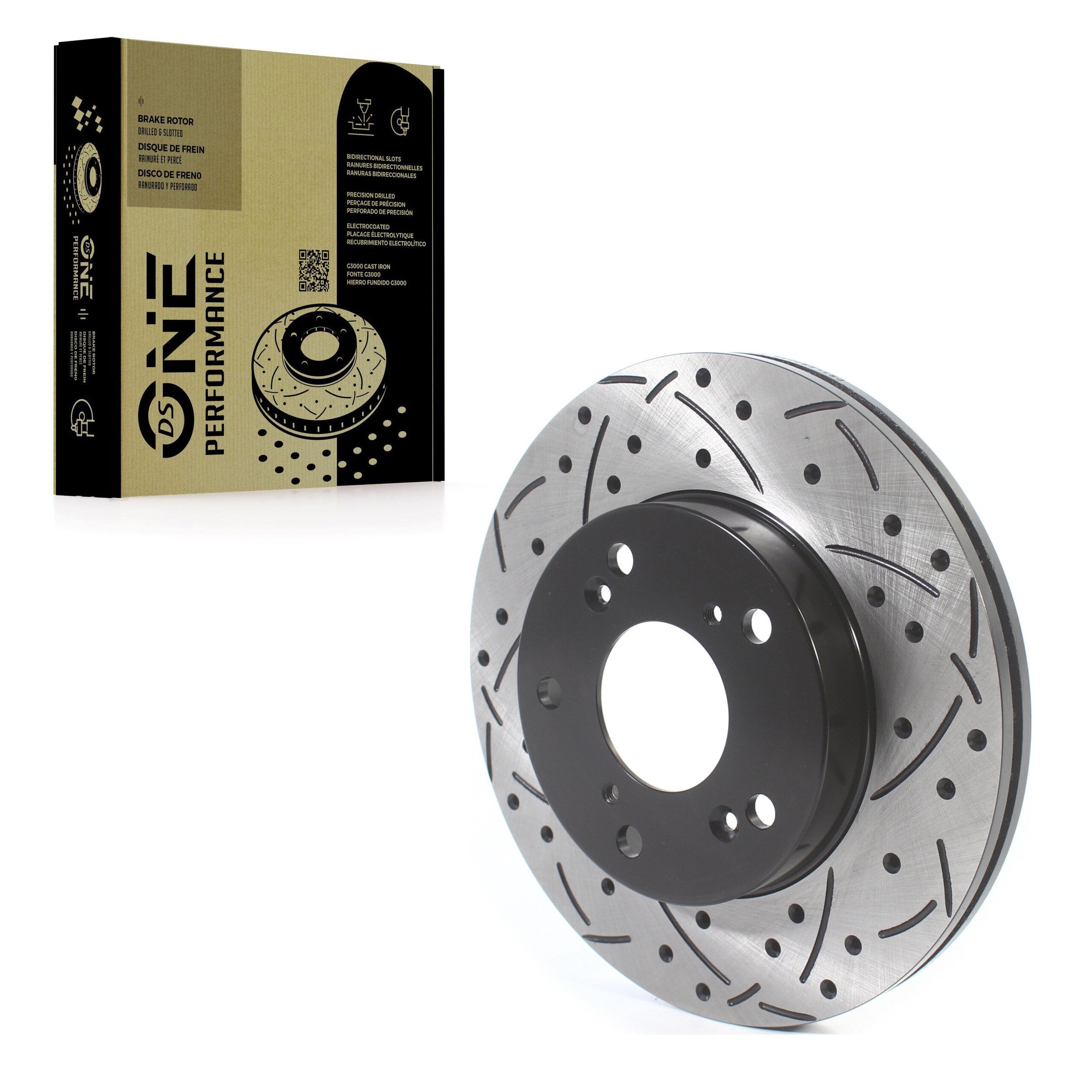 DS-One DS1-980059 Disc Brake Rotor for 2002-2015 Honda Civic, Honda CR-Z, Acura RSX - Front