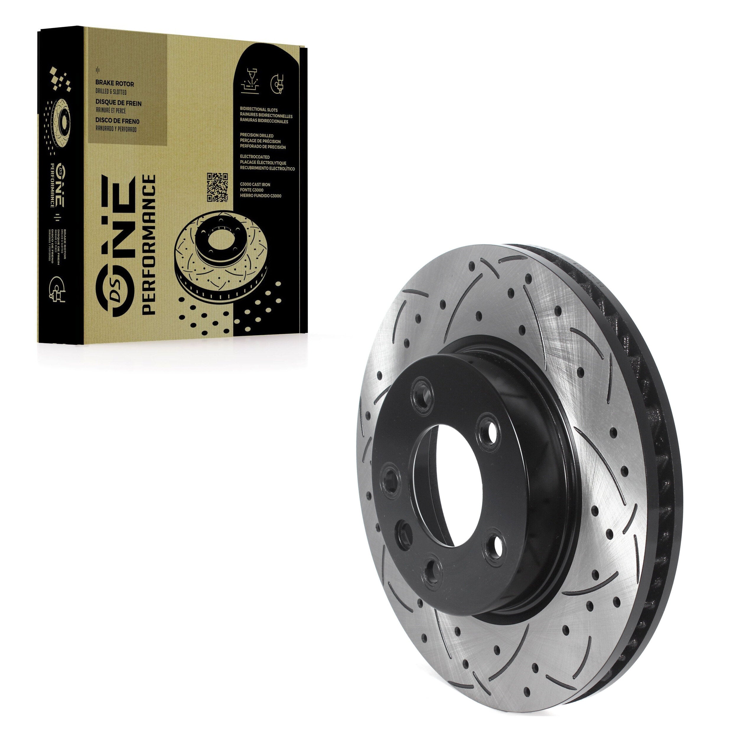 DS-One DS1-980229 Disc Brake Rotor for 2003-2017 Porsche Cayenne, Volkswagen Touareg - Front Right