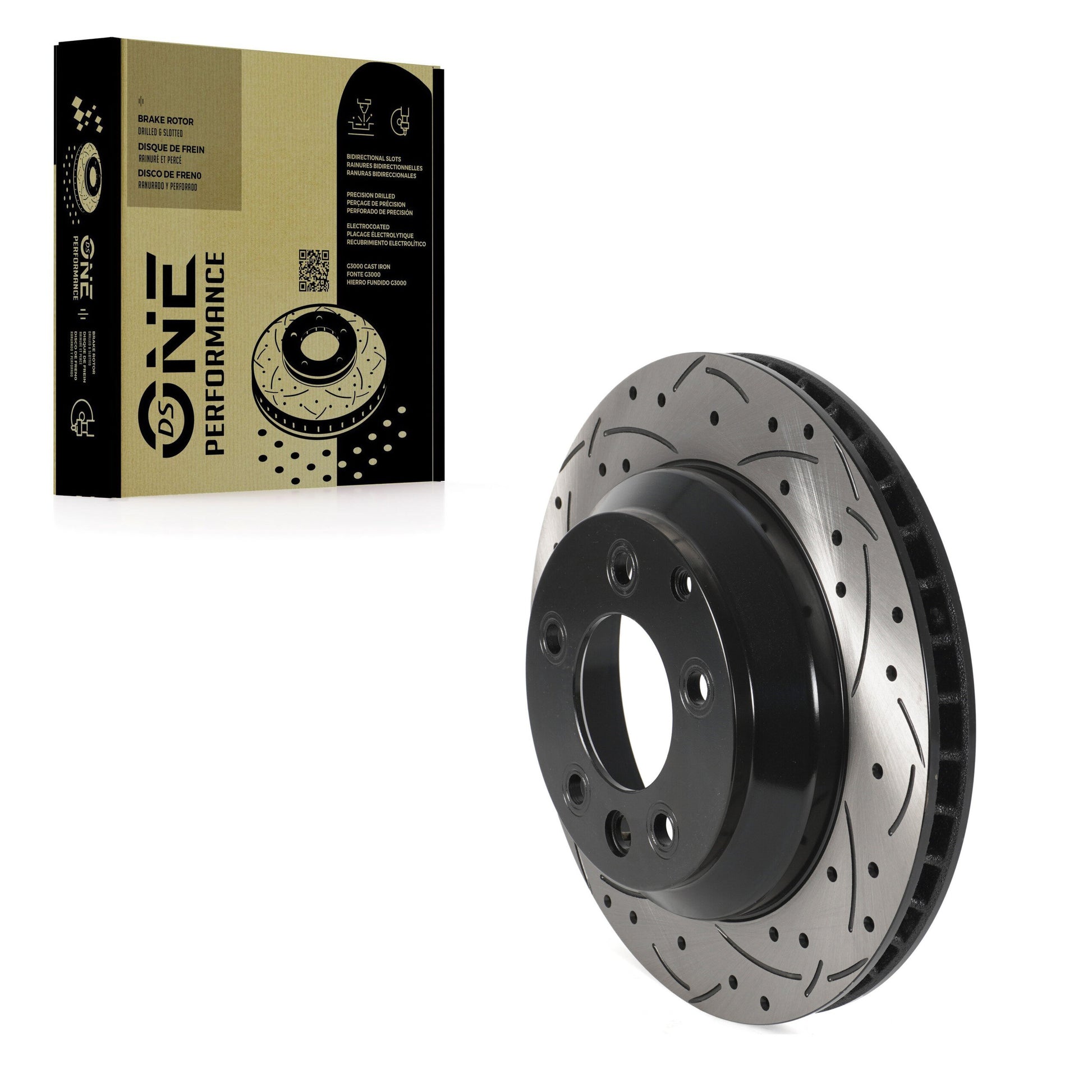 DS-One DS1-980230 Disc Brake Rotor for 2003-2018 Porsche Cayenne, Audi Q7, Volkswagen Touareg - Rear