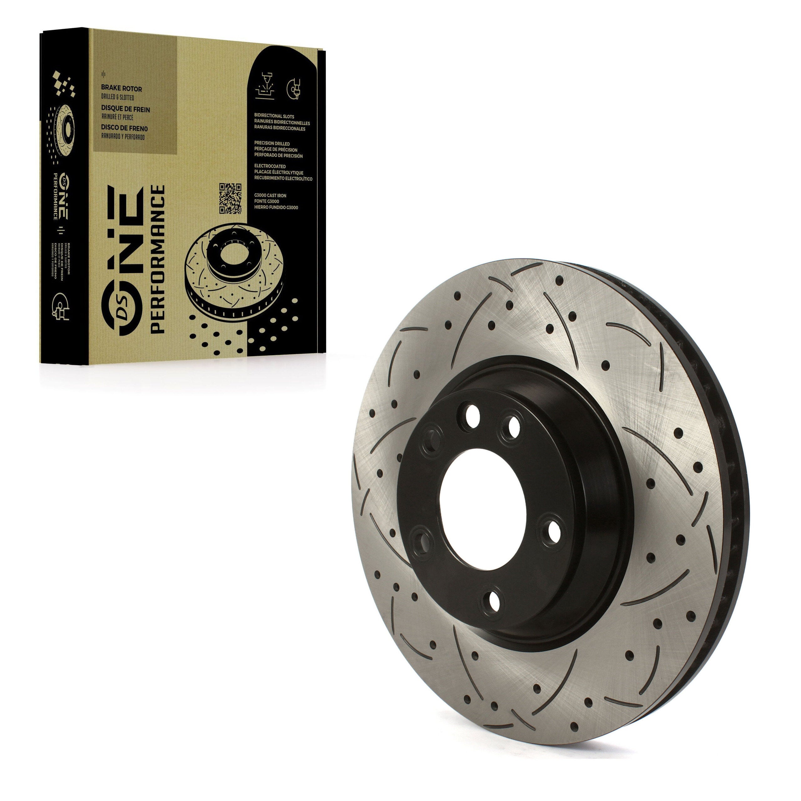 DS-One DS1-980310 Disc Brake Rotor for 2003-2015 Porsche Cayenne, Audi Q7, Volkswagen Touareg - Front Right
