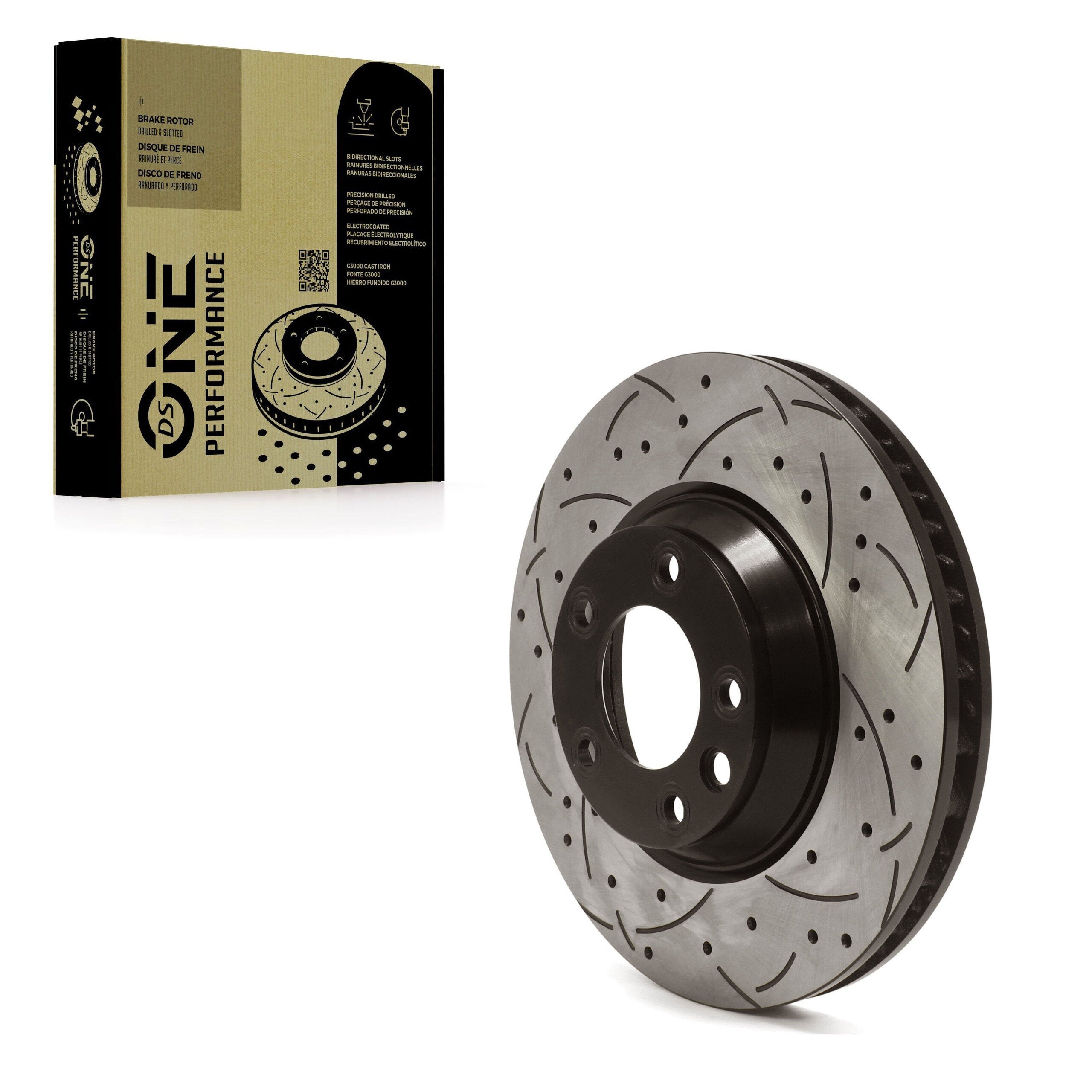 DS-One DS1-980311 Disc Brake Rotor for 2003-2015 Porsche Cayenne, Audi Q7, Volkswagen Touareg - Front Left