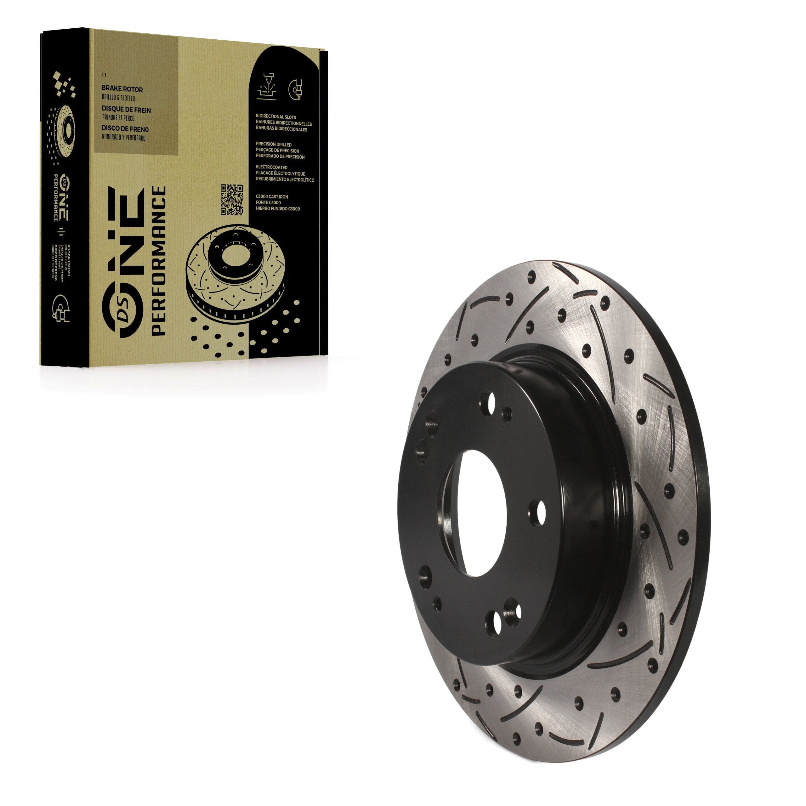 DS-One DS1-980402 Disc Brake Rotor for 2006-2015 Honda Civic, Acura ILX, Acura CSX - Rear