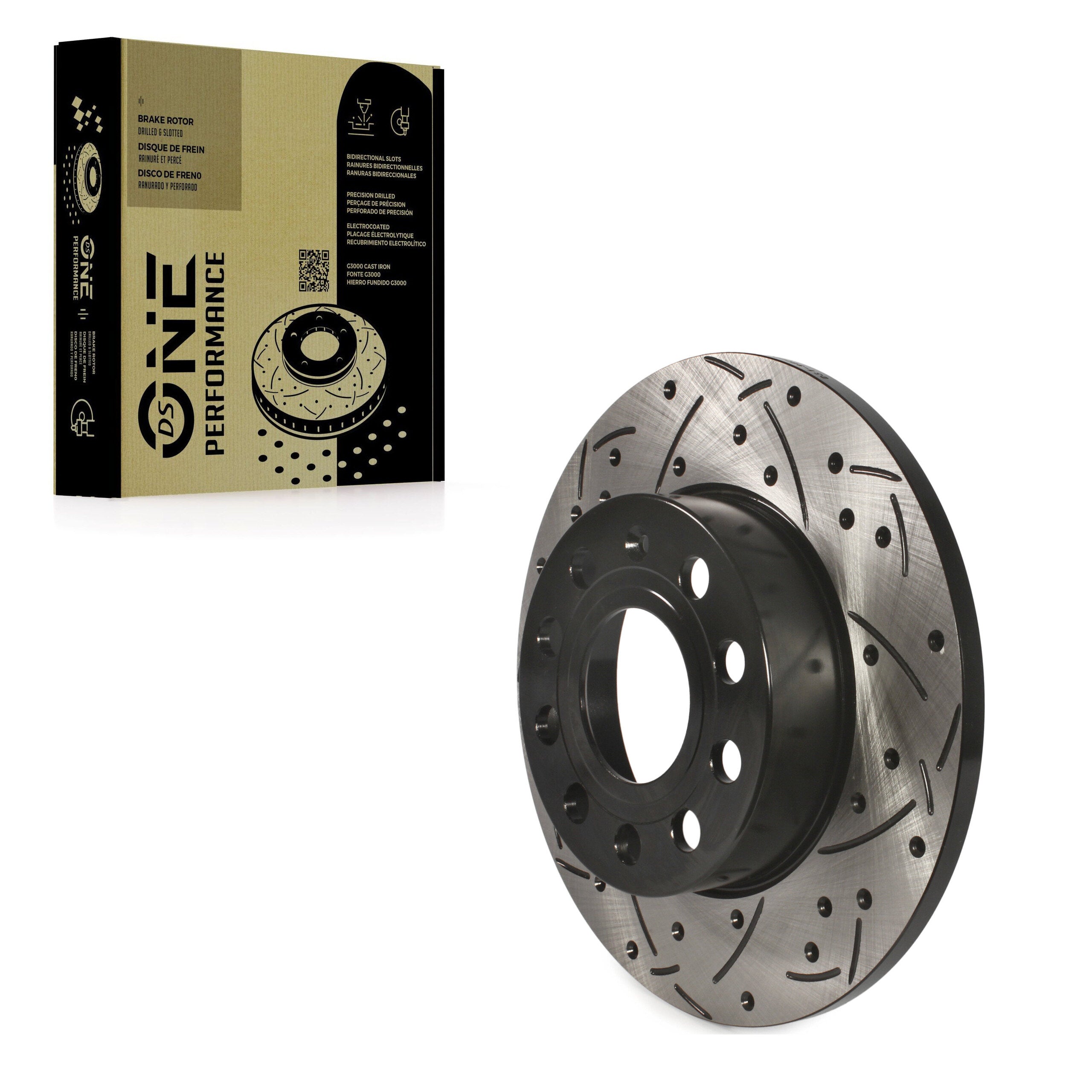 DS-One DS1-980423 Disc Brake Rotor for 2005-2011 Volkswagen Golf, Audi A3, Audi A3 Quattro - Rear