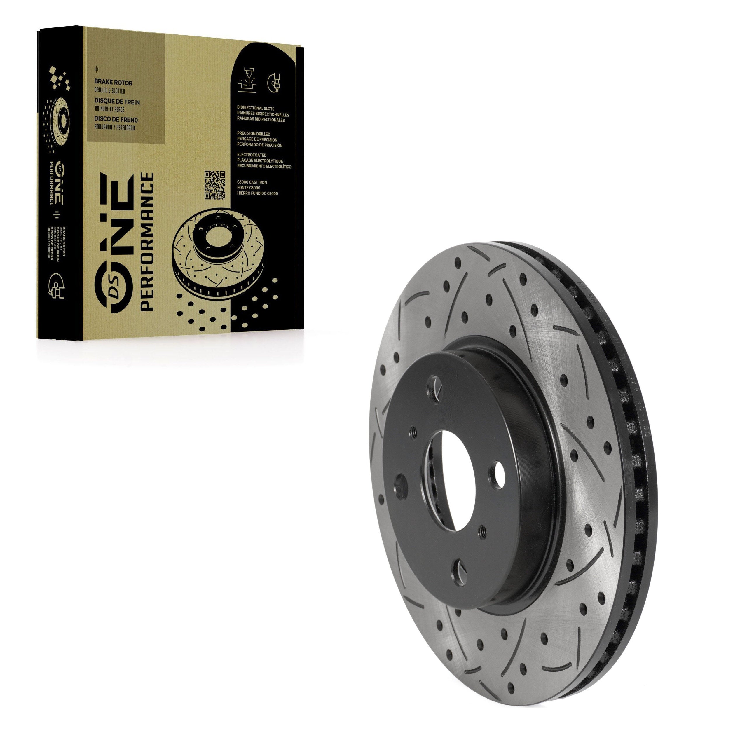 DS-One DS1-980476 Disc Brake Rotor for 2006-2019 Toyota Yaris, Scion iQ, Toyota Prius C - Front