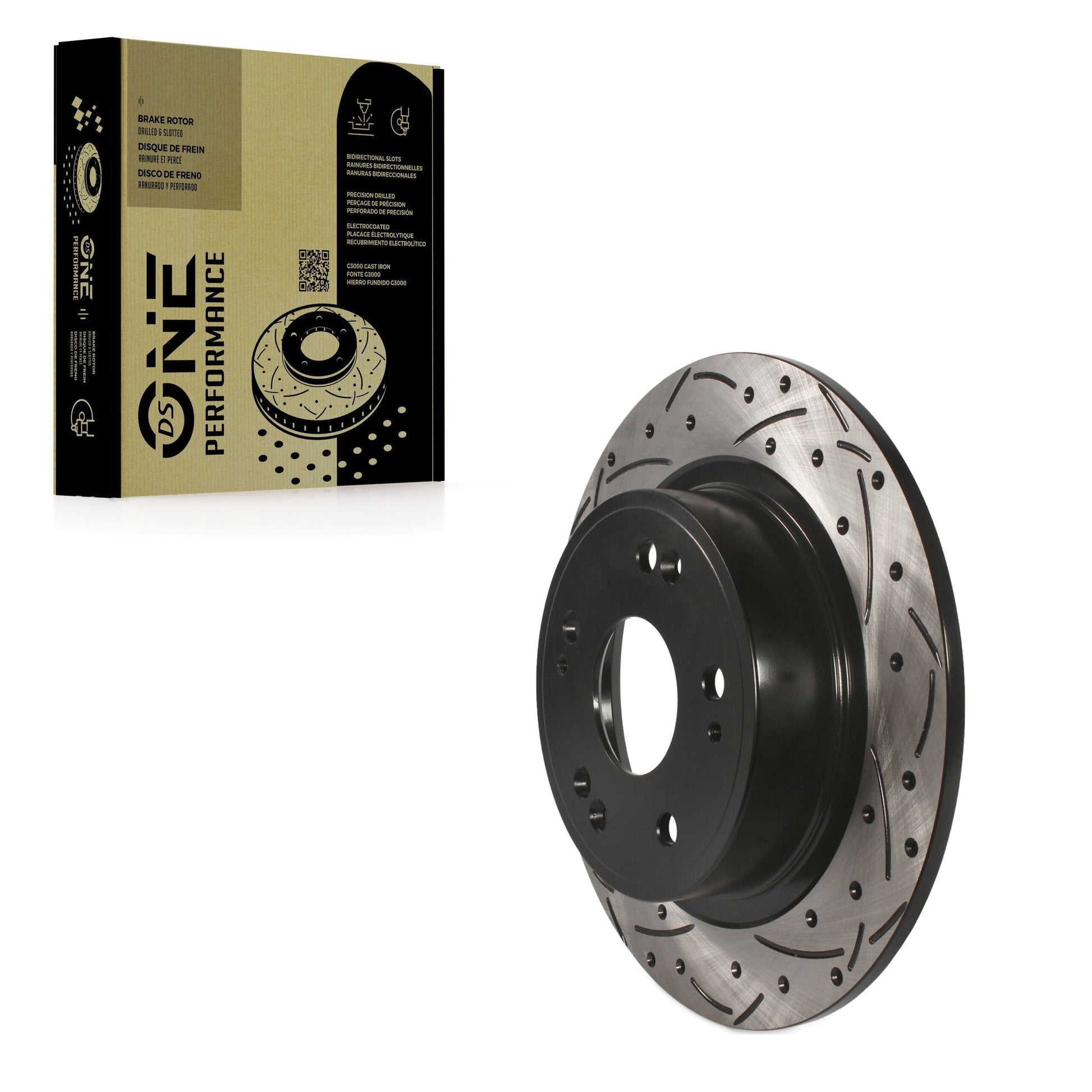 DS-One DS1-980577 Disc Brake Rotor for 2005-2024 Acura ILX, Honda HR-V, Acura TSX - Rear