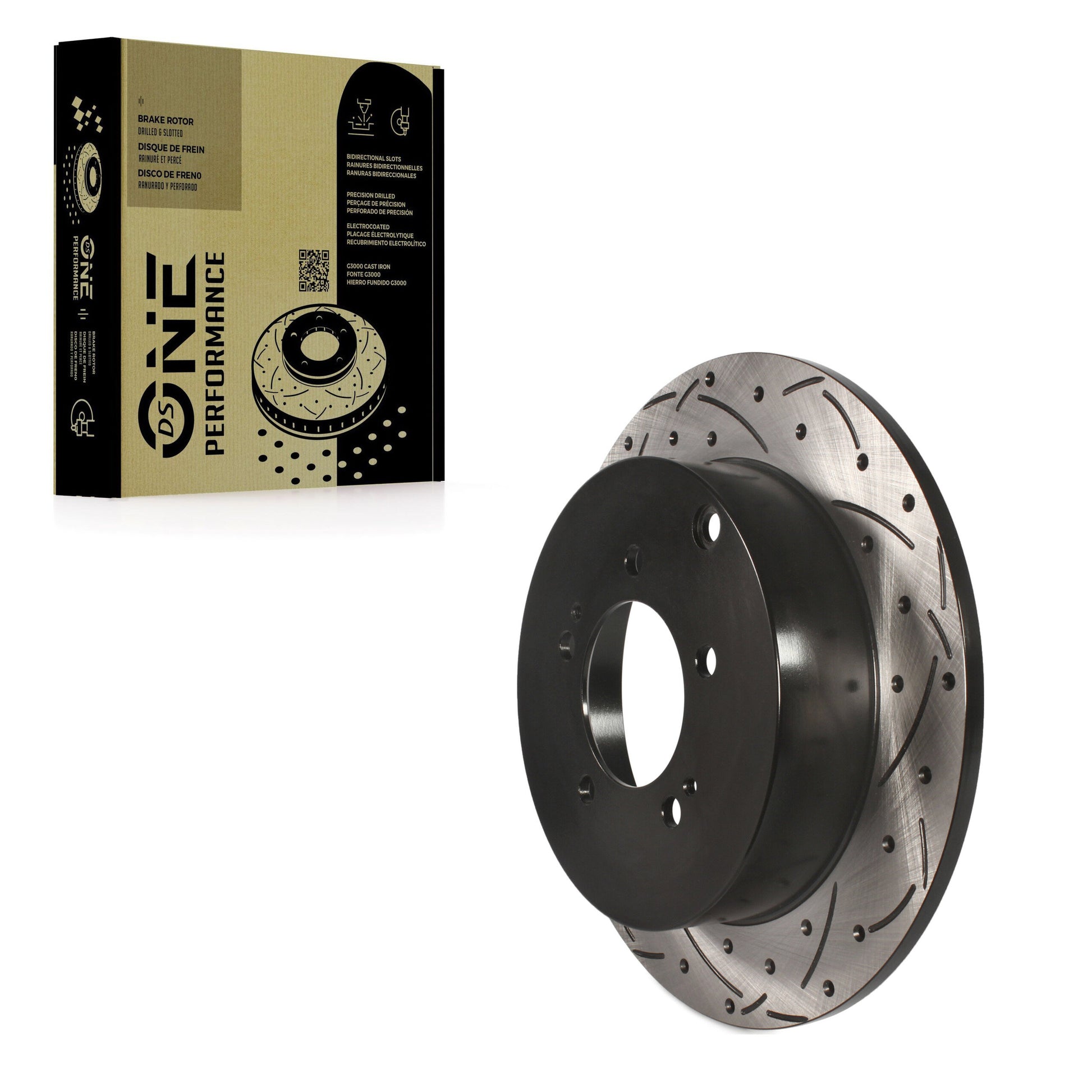 DS-One DS1-980594 Disc Brake Rotor for 2007-2015 Mitsubishi Outlander, Mitsubishi Lancer - Rear