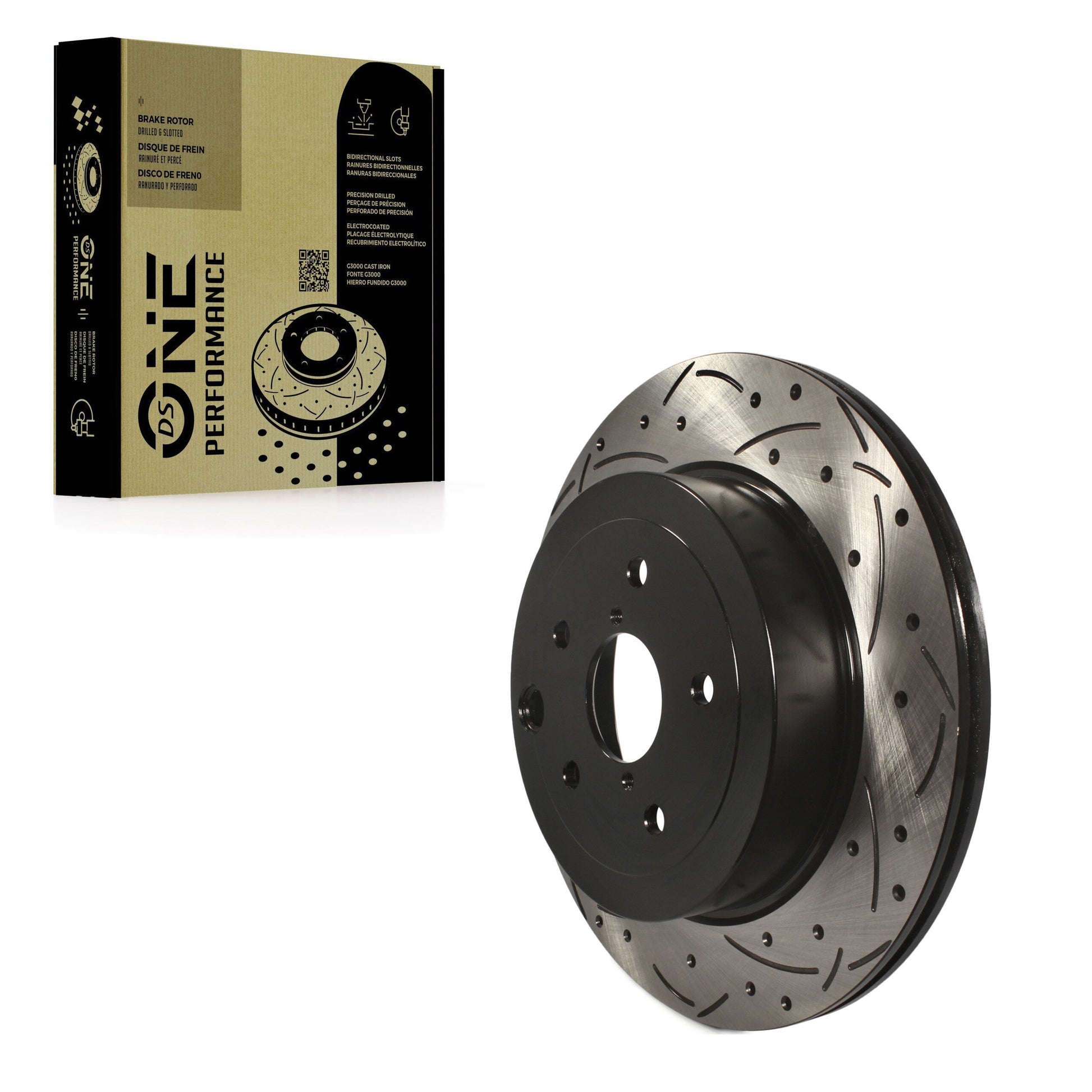DS-One DS1-980682 Disc Brake Rotor for 2008-2017 Subaru WRX STI, Subaru Impreza - Rear
