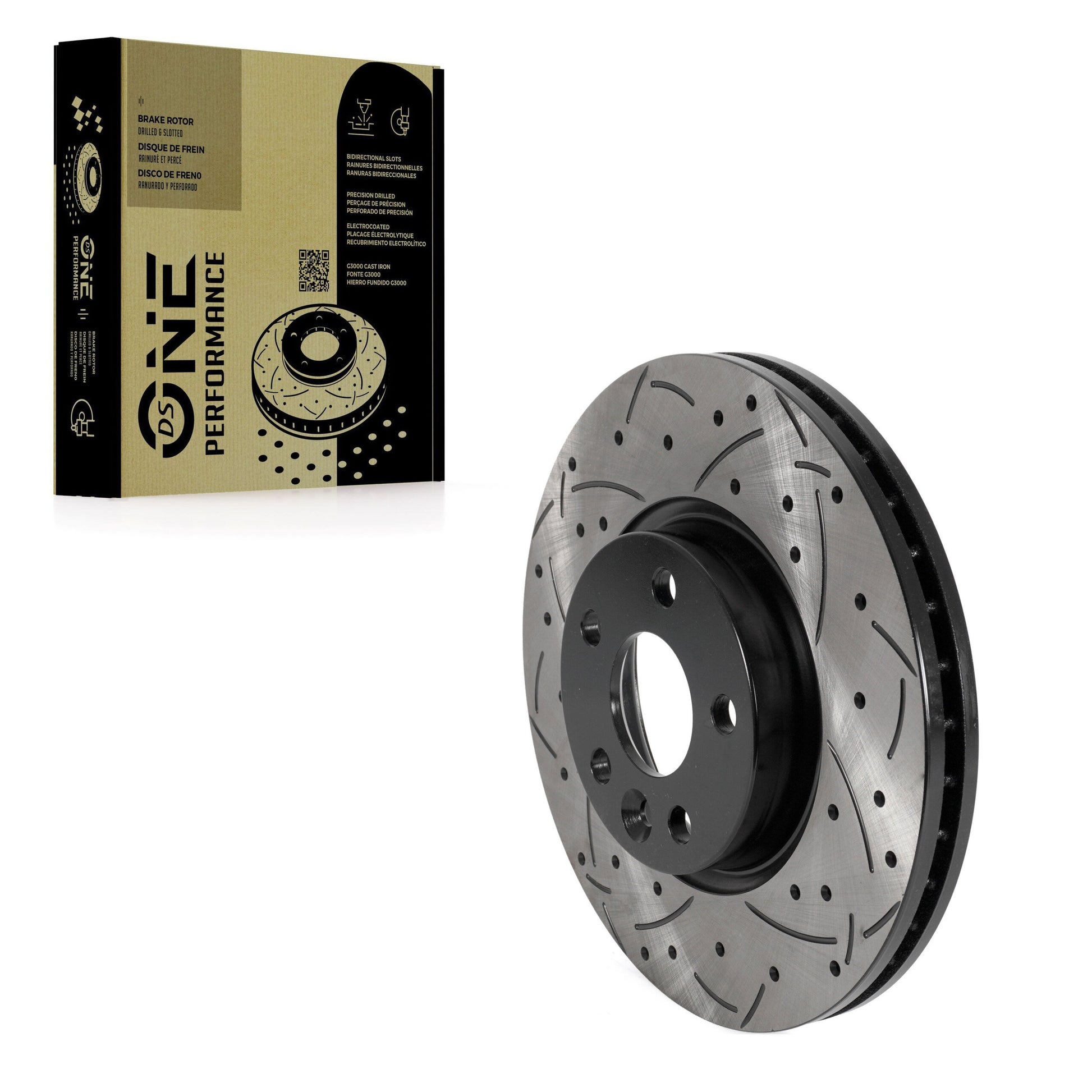 DS-One DS1-980725 Disc Brake Rotor for 2007-2020 Land Rover Range Rover Evoque, Volvo S80, Volvo V60 - Front