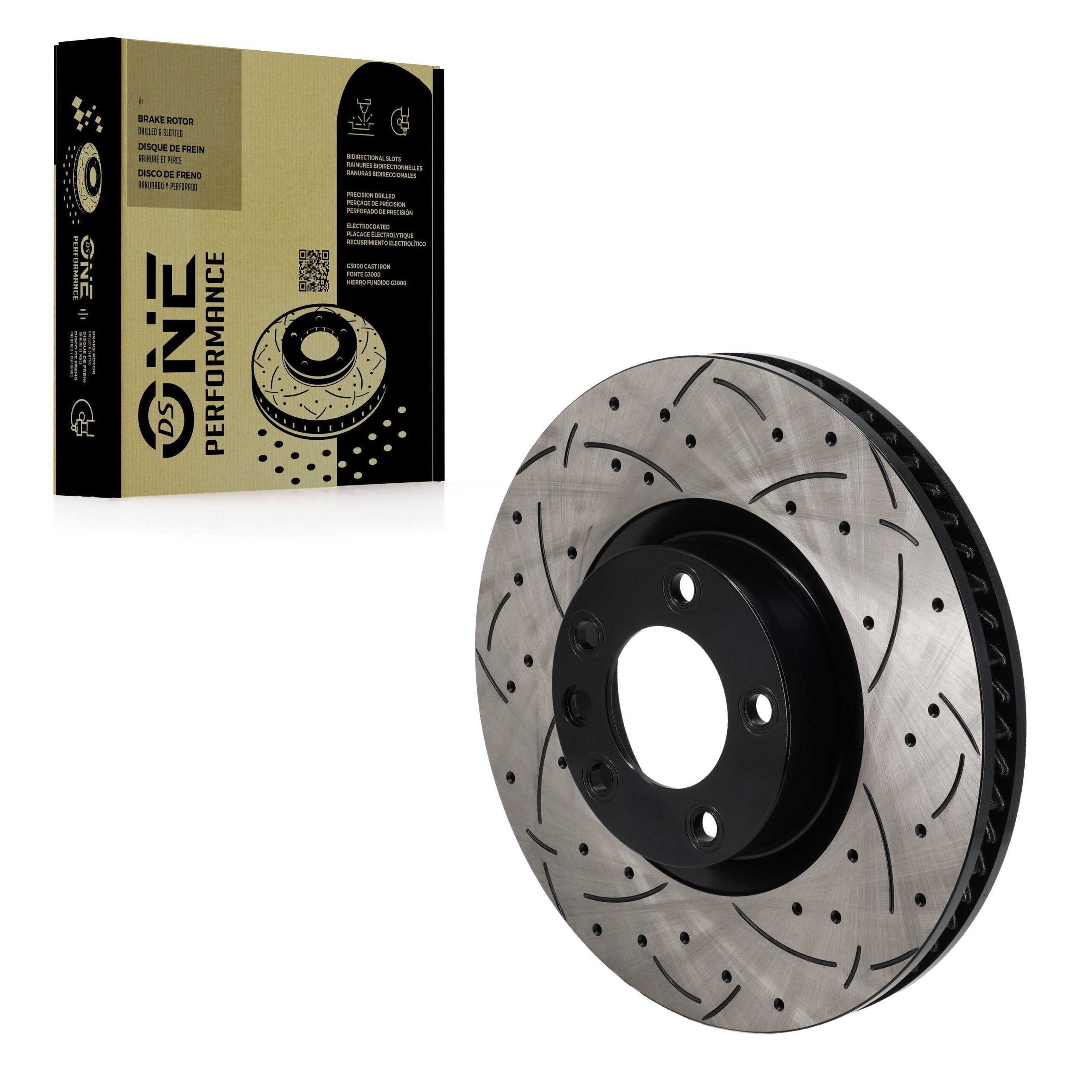 DS-One DS1-980872 Disc Brake Rotor for 2011-2018 Porsche Cayenne, Volkswagen Touareg - Front Left