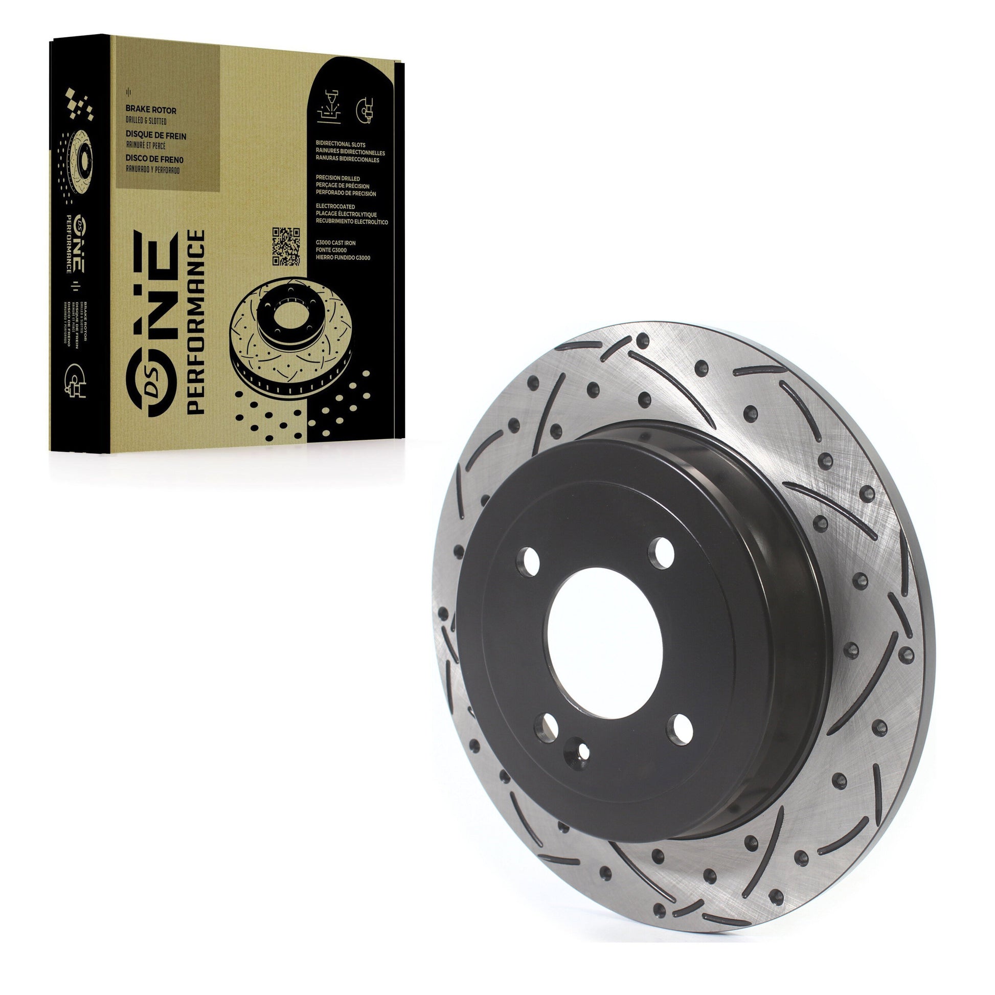 DS-One DS1-980980 Disc Brake Rotor for 2011-2023 Kia Rio, Hyundai Accent - Rear