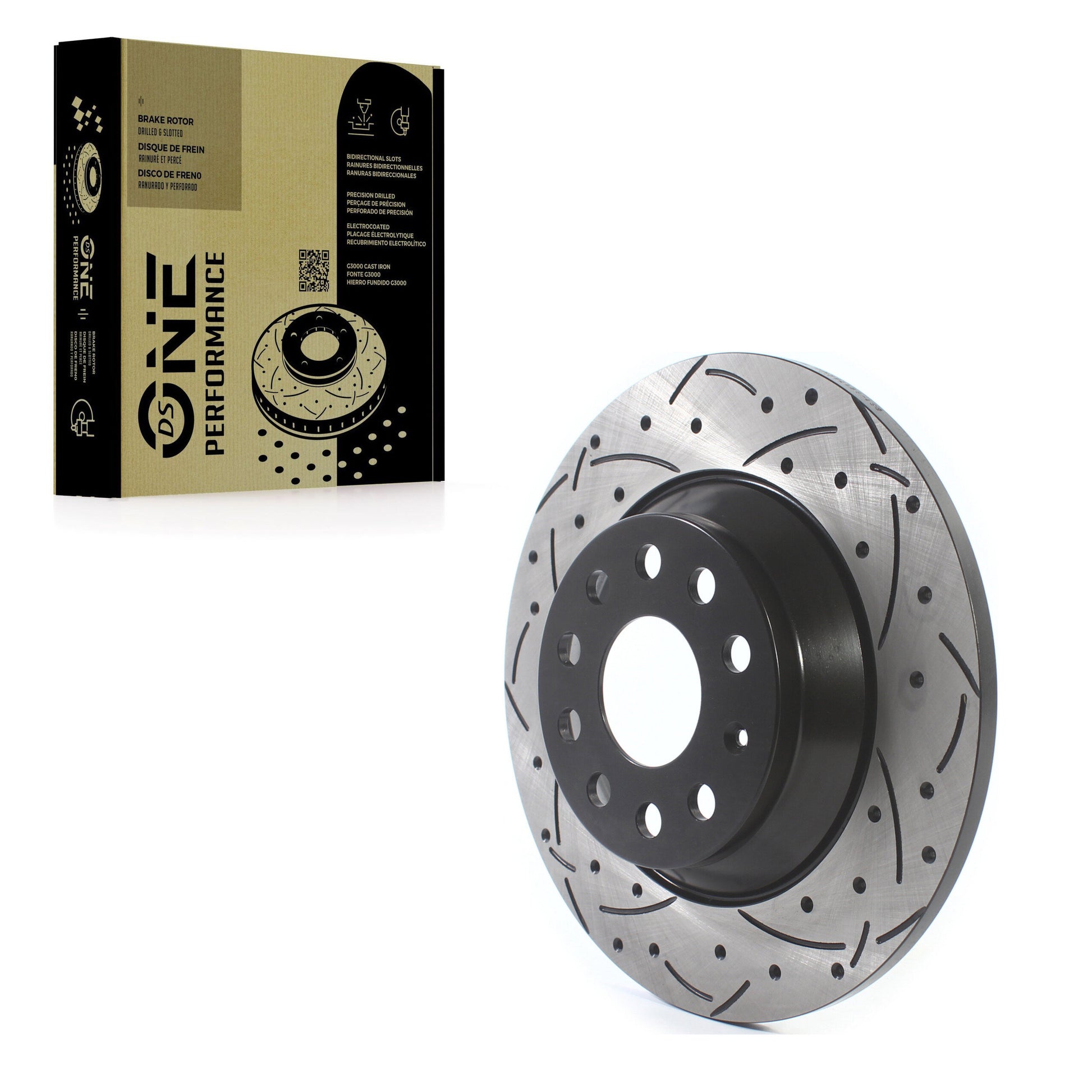 DS-One DS1-981786 Disc Brake Rotor for 2016-2025 Audi Q3, Audi TT Quattro, Volkswagen Jetta - Rear