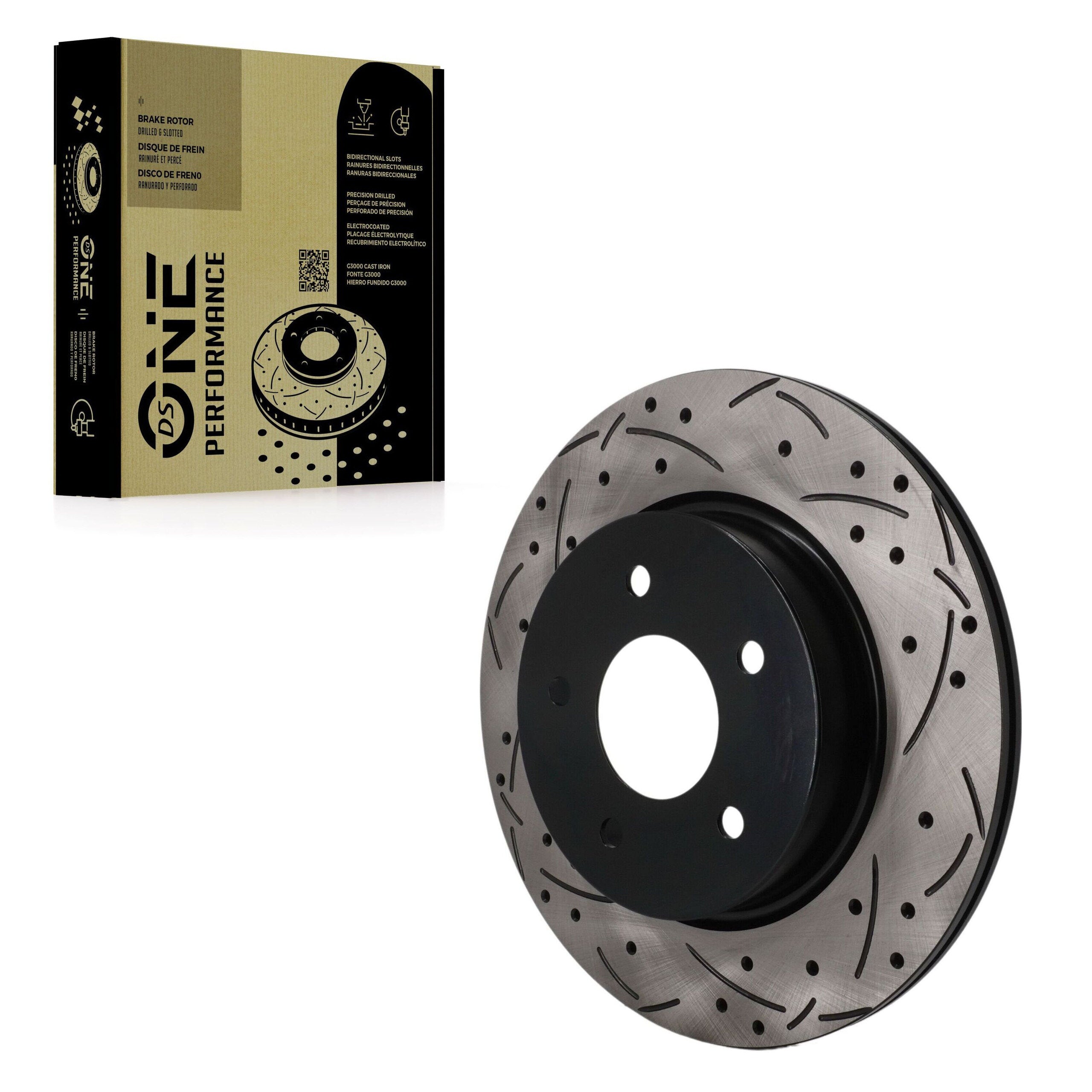 DS-One DS1-981814 Disc Brake Rotor for 2017-2025 Nissan Rogue, Nissan Rogue Sport, Nissan LEAF - Rear