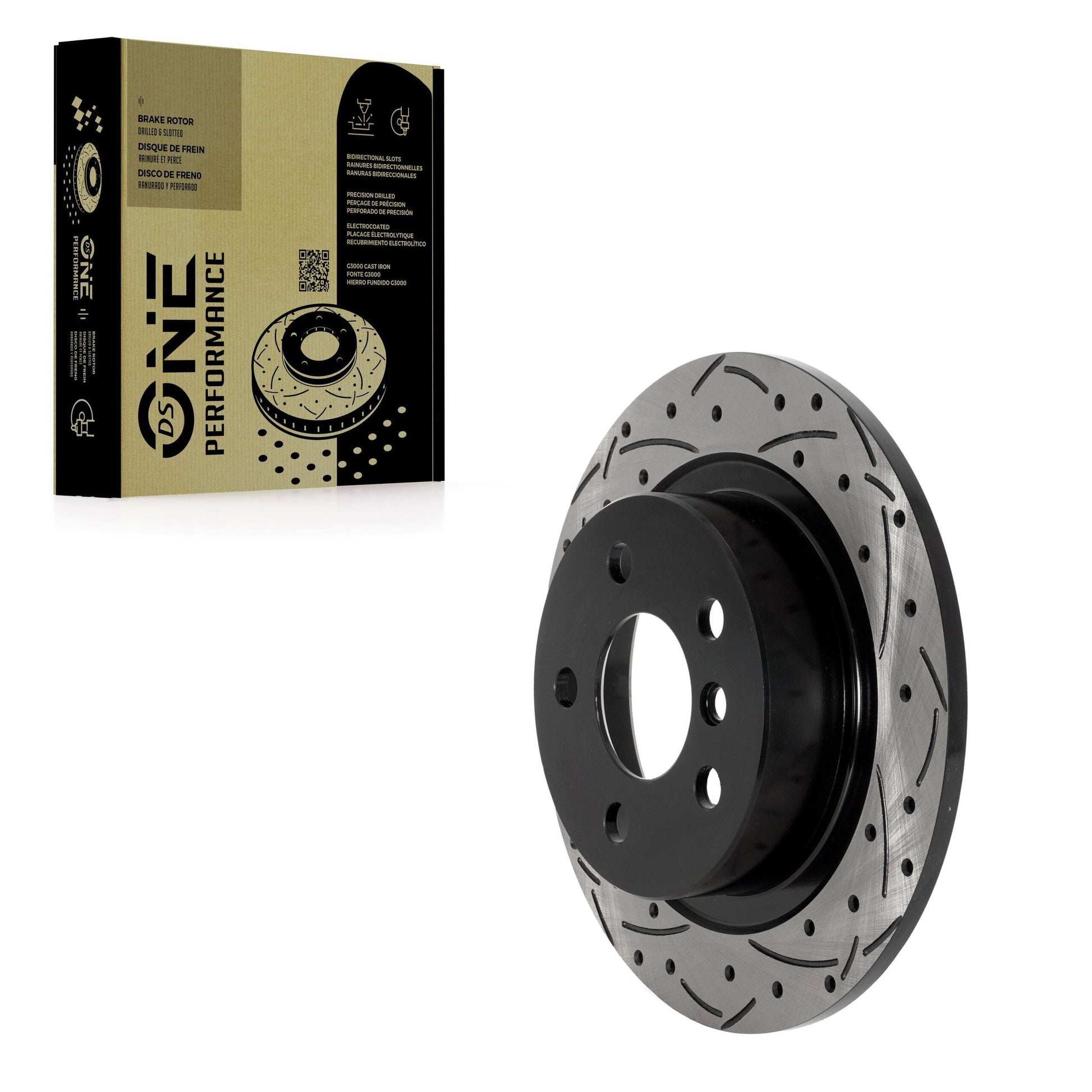 DS-One DS1-982069 Disc Brake Rotor for 2014-2024 Mini Cooper, Mini Cooper Clubman, BMW i3s - Rear