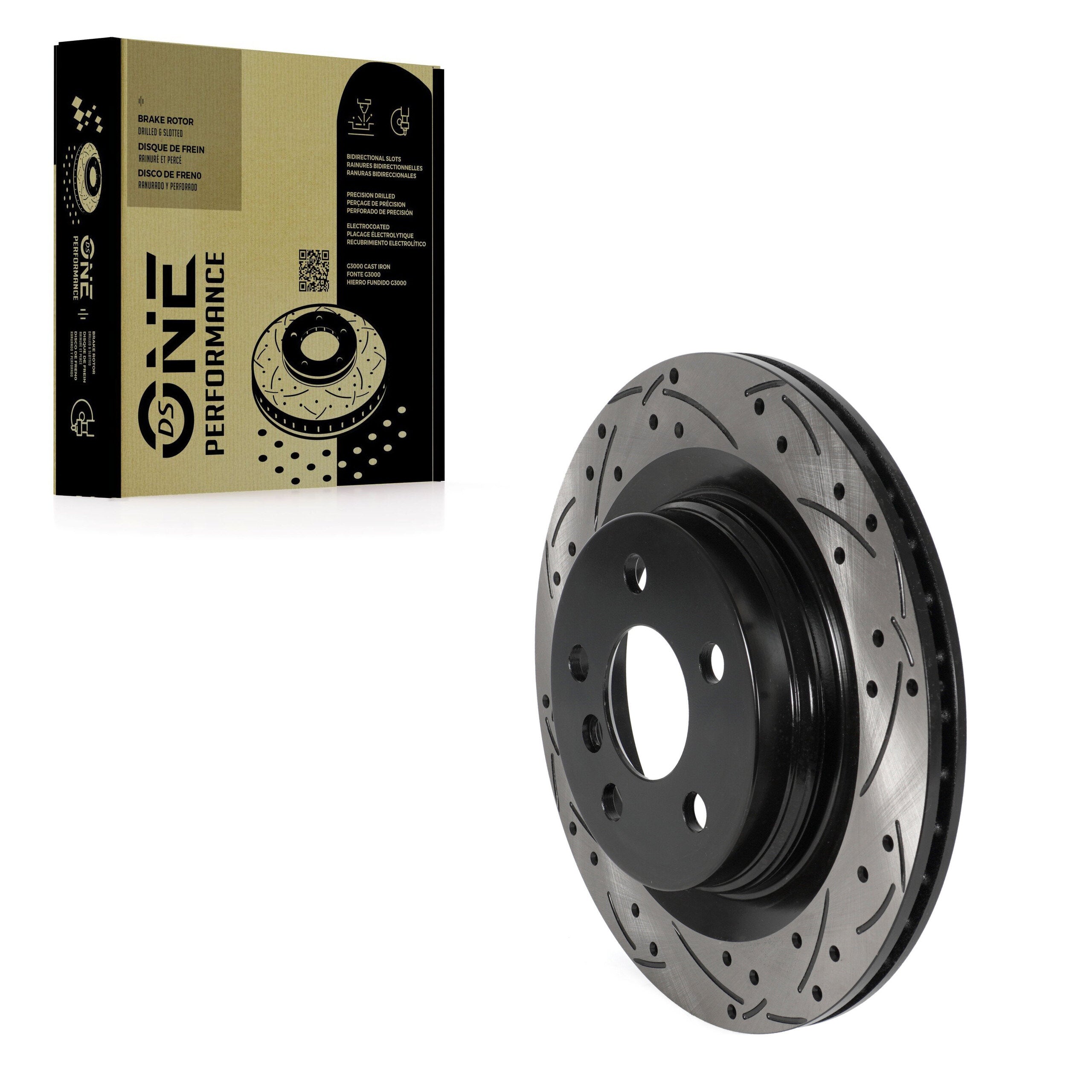DS-One DS1-982125 Disc Brake Rotor for 2016-2024 BMW 228i Gran Coupe, BMW X1, BMW 228i xDrive Gran Coupe - Rear