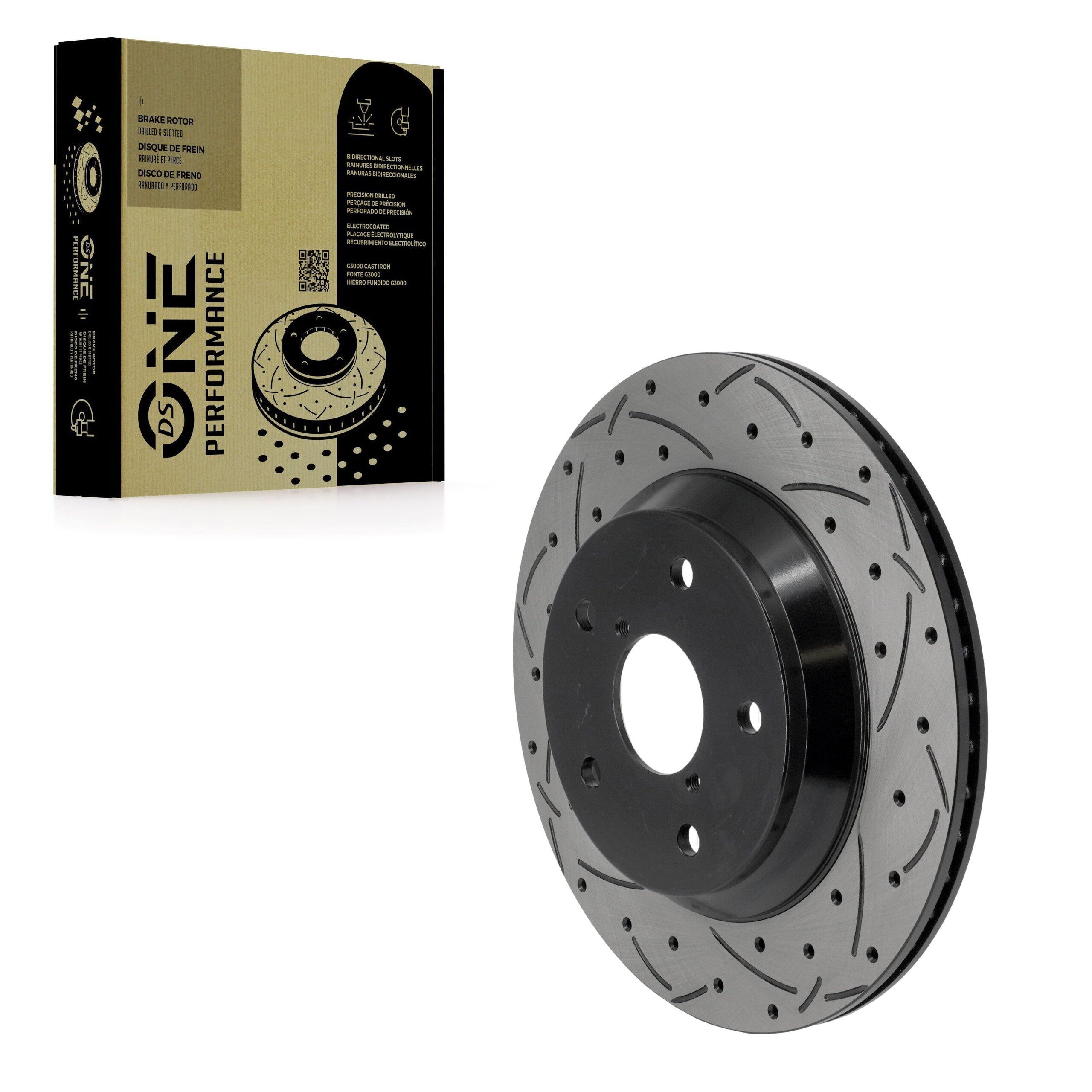 DS-One DS1-982566 Disc Brake Rotor for 2019-2024 Subaru Crosstrek, Subaru Forester - Rear