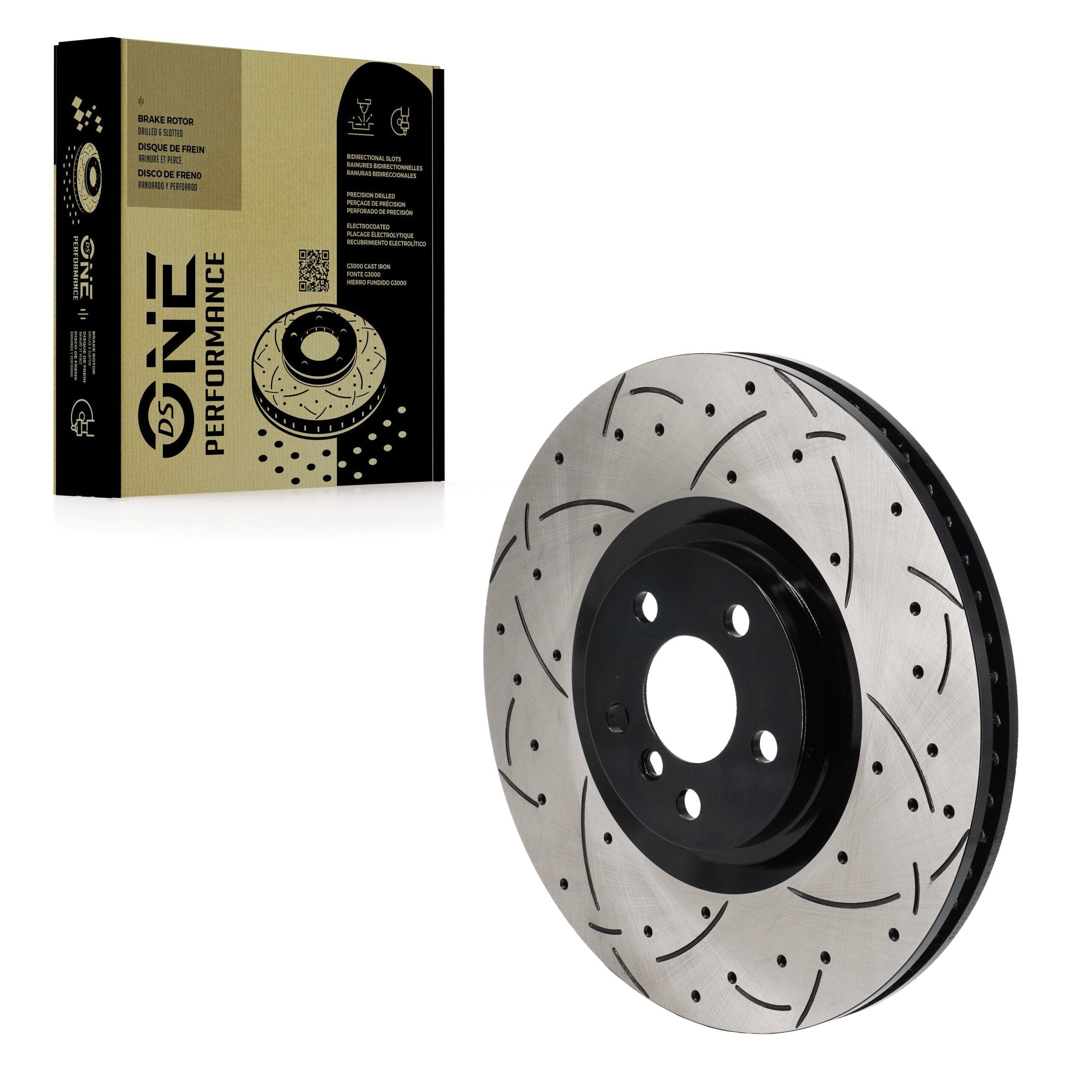 DS-One DS1-982619 Disc Brake Rotor for 2019-2024 BMW M235i xDrive Gran Coupe, BMW 228i Gran Coupe, Mini Cooper - Front Left