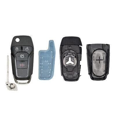 Flip Key Shell Case for Ford Fusion Explorer 2013-2016 N5F-A08TAA 5924003 (4 Button)