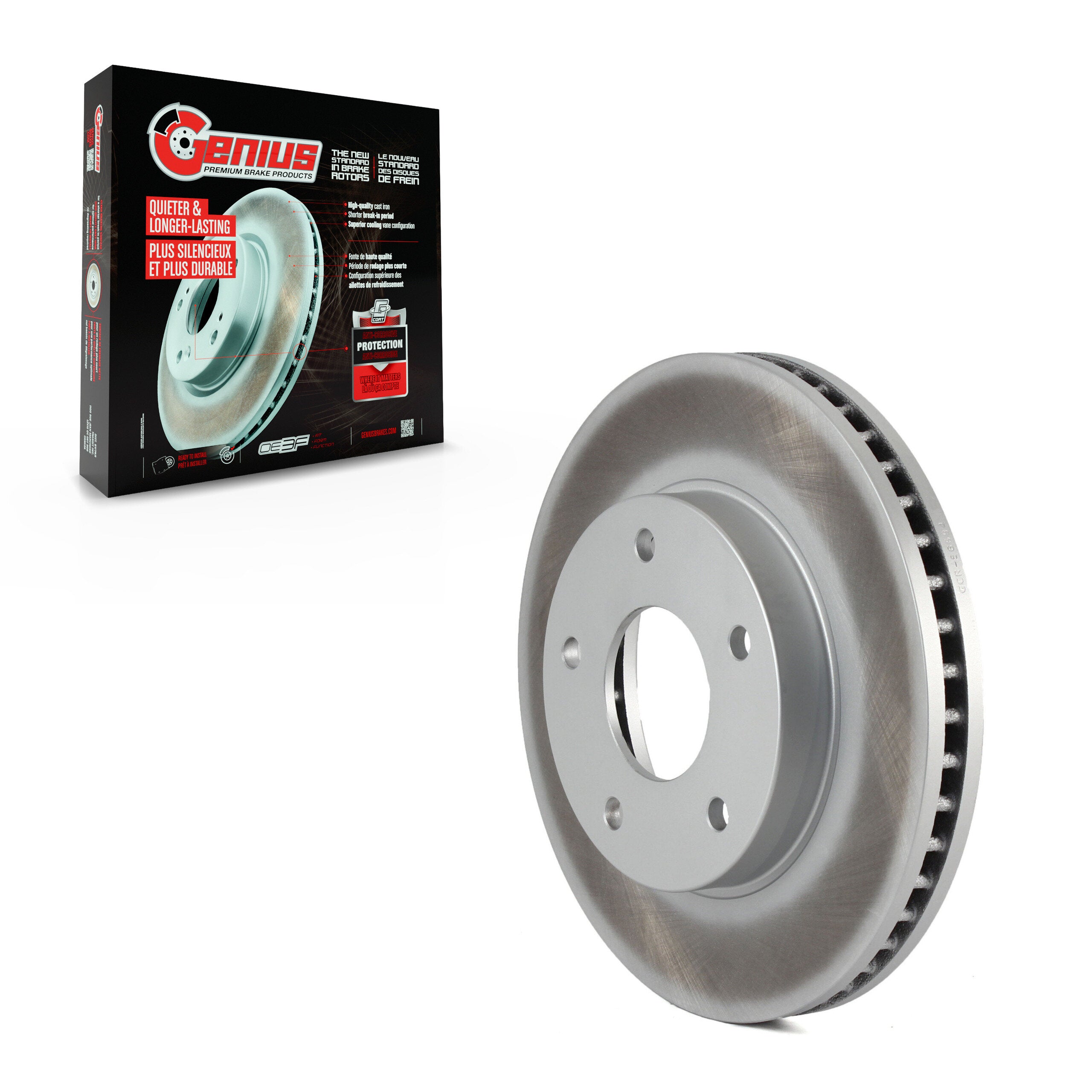Genius GCR-56694 Disc Brake Rotor for 1997-2005 Chevrolet S10, GMC Sonoma, Chevrolet Blazer - Front
