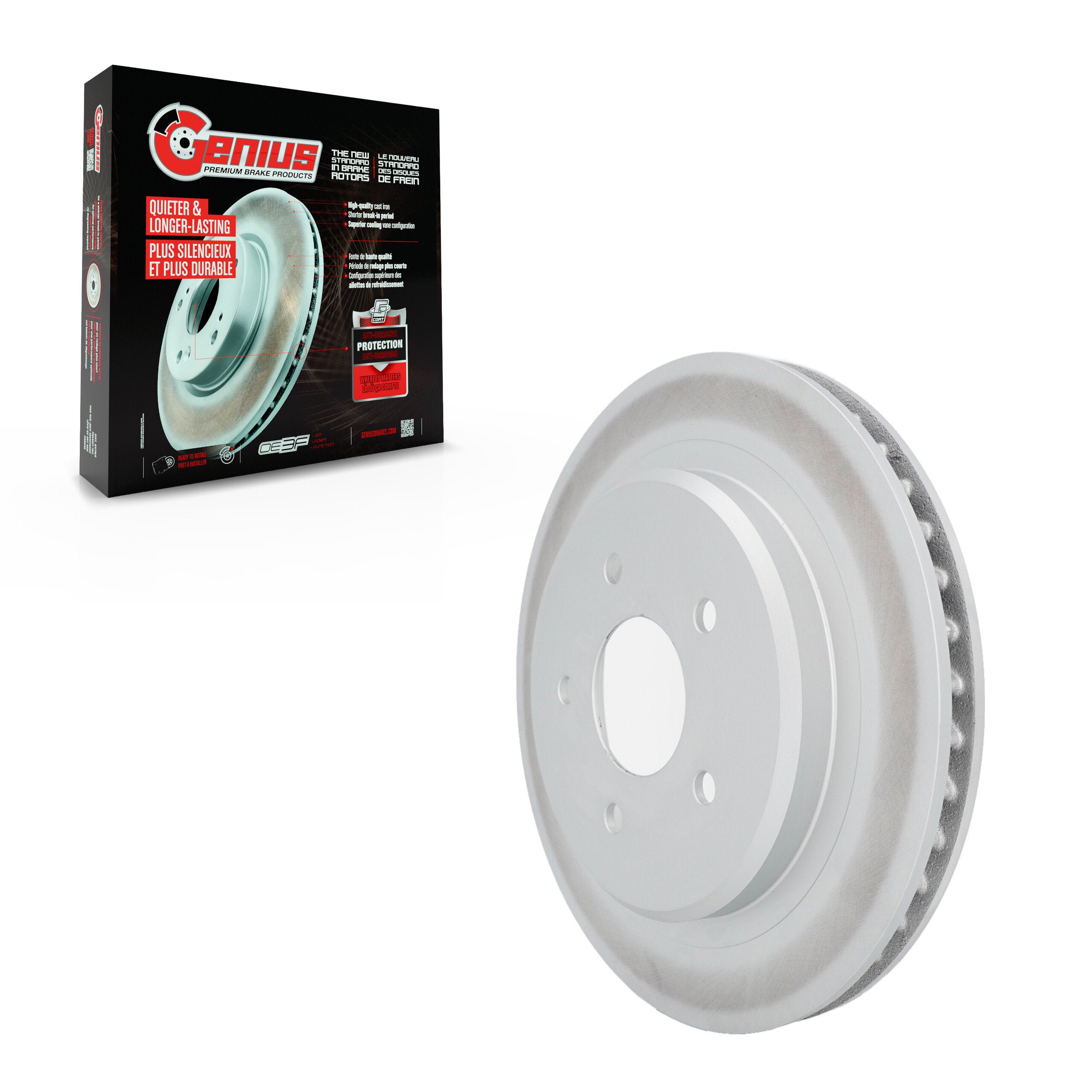 Genius GCR-56702 Disc Brake Rotor for 1997-2004 Chevrolet Corvette - Rear Left