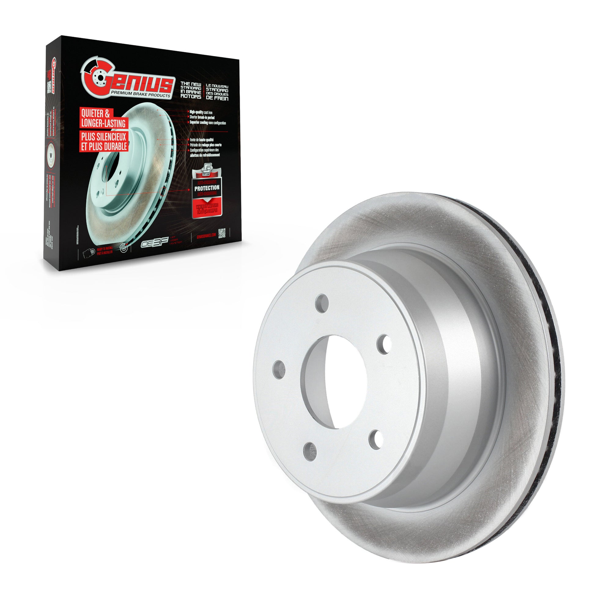 Genius GCR-56707 Disc Brake Rotor for 1997-2005 GMC Jimmy, GMC Sonoma, Chevrolet Blazer - Rear
