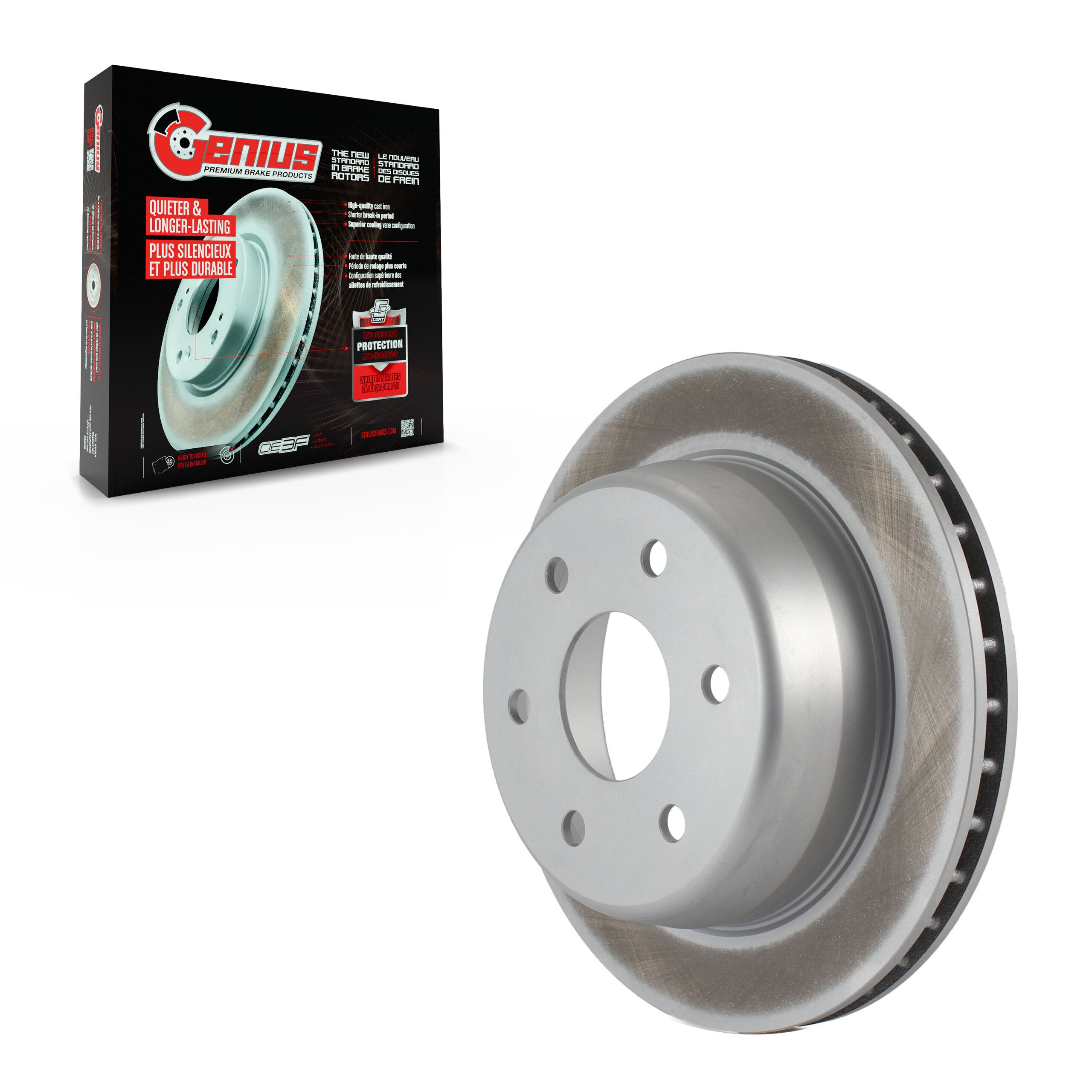 Genius GCR-56919 Disc Brake Rotor for 2000-2014 Cadillac Escalade ESV, Chevrolet Avalanche 1500, Chevrolet Express 1500 - Rear