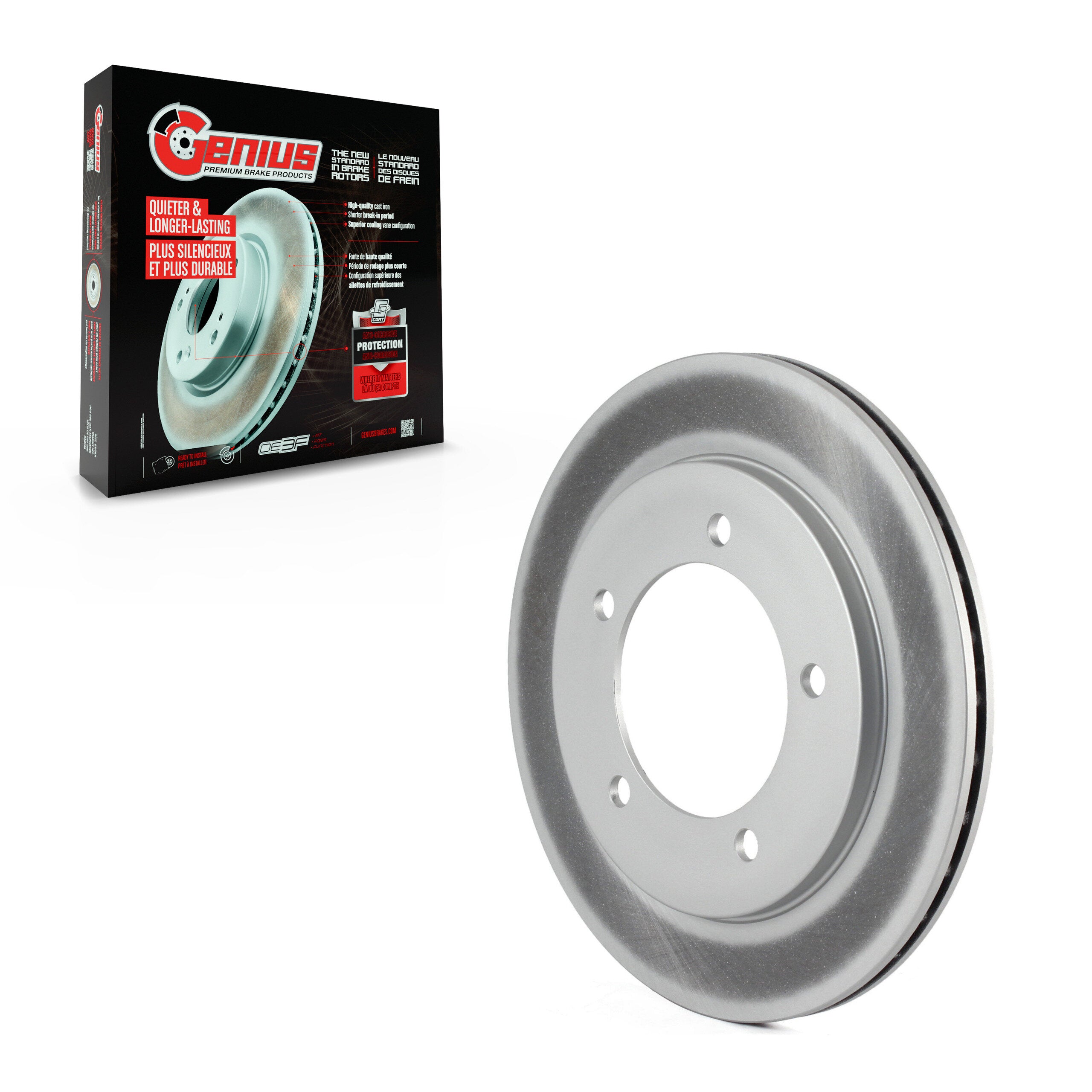 Genius GCR-56927 Disc Brake Rotor for 1999-2004 Chevrolet Tracker, Suzuki Vitara - Front