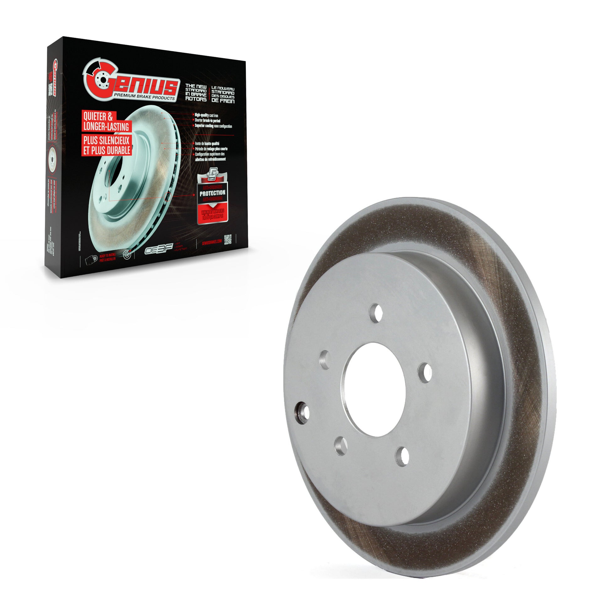 Genius GCR-580044 Disc Brake Rotor for 2001-2007 Buick Rendezvous, Chevrolet Venture, Oldsmobile Silhouette - Rear