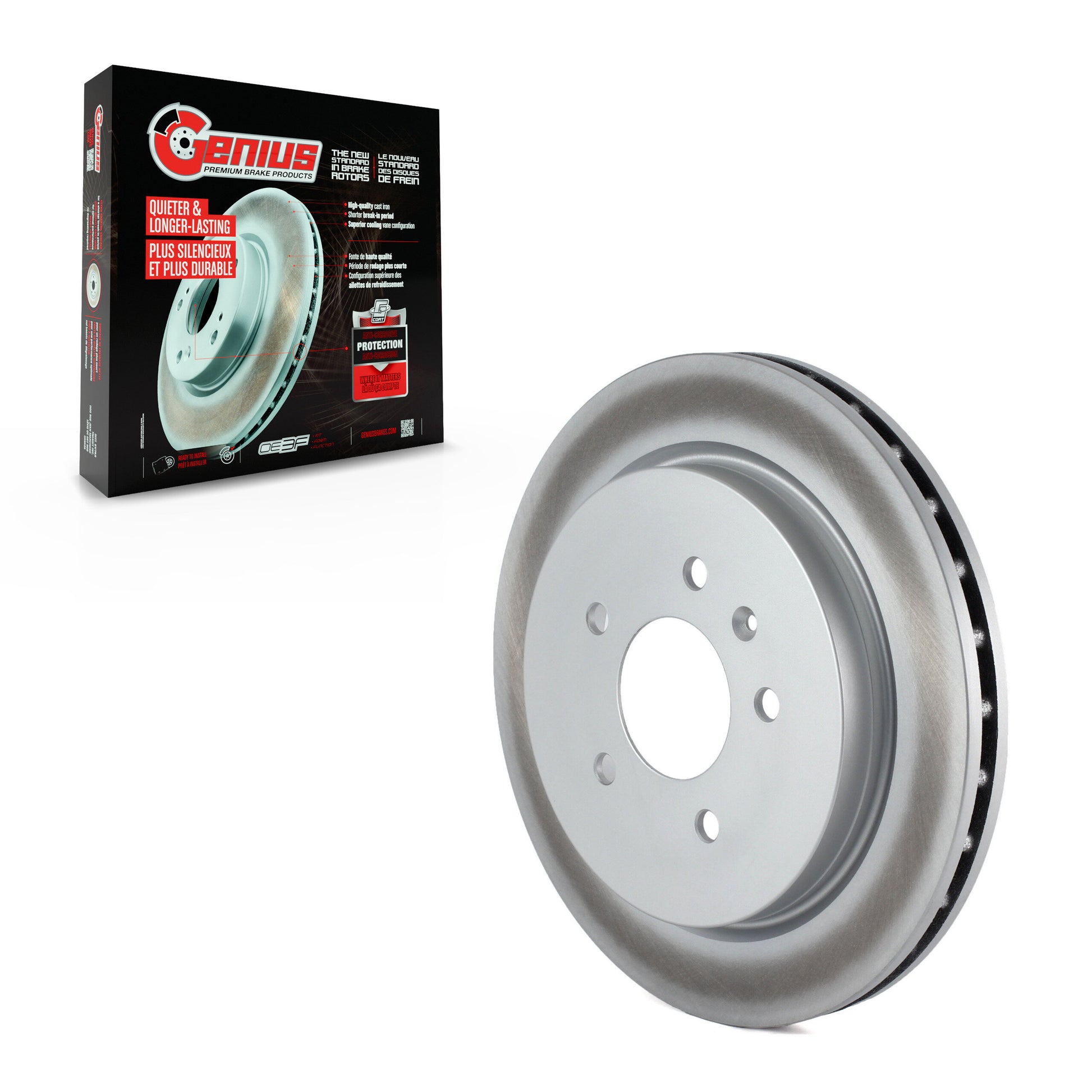 Genius GCR-580102 Disc Brake Rotor for 2003-2011 Cadillac CTS, Cadillac STS, Cadillac Seville - Rear