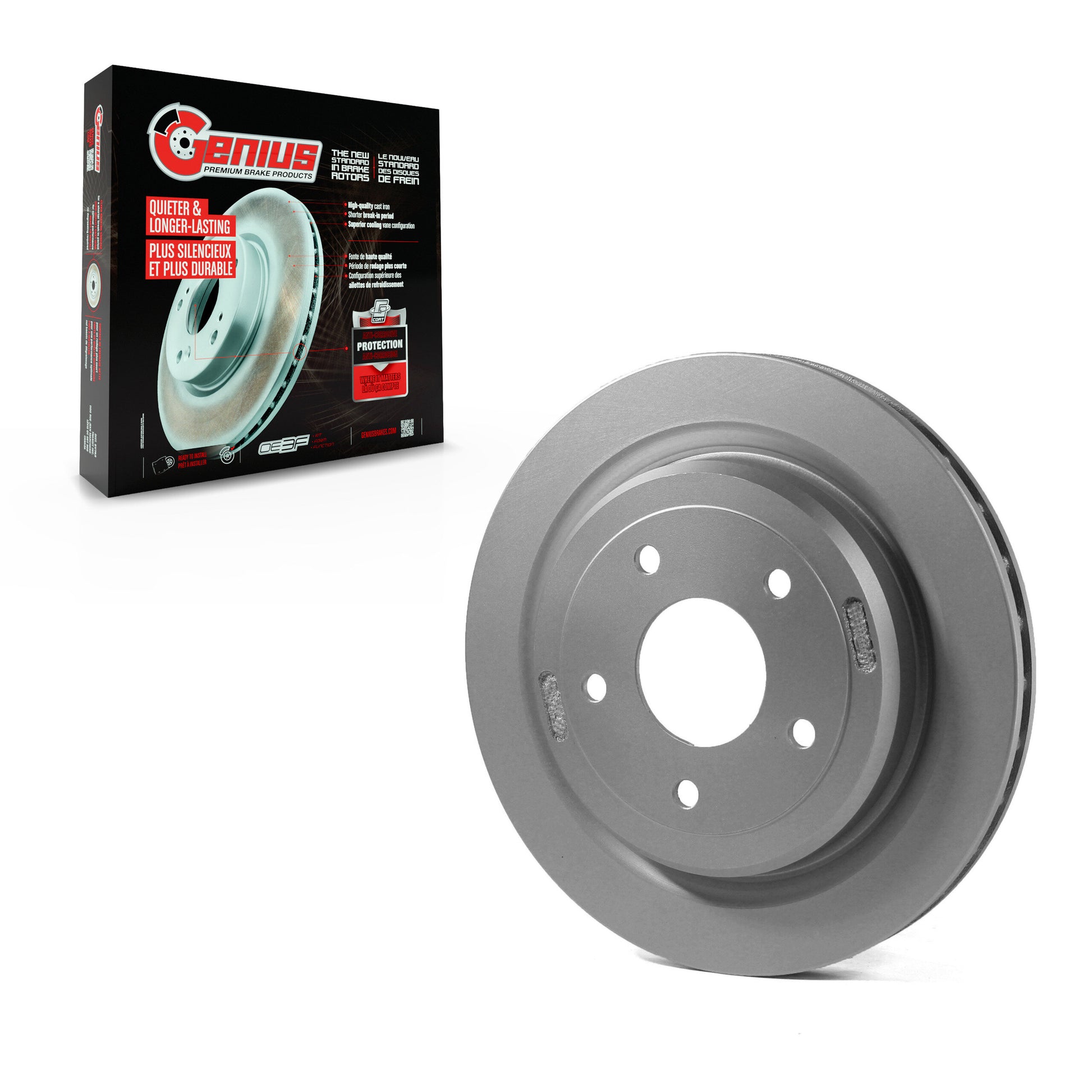 Genius GCR-580252 Disc Brake Rotor for 2004-2013 Cadillac XLR, Chevrolet Corvette - Rear