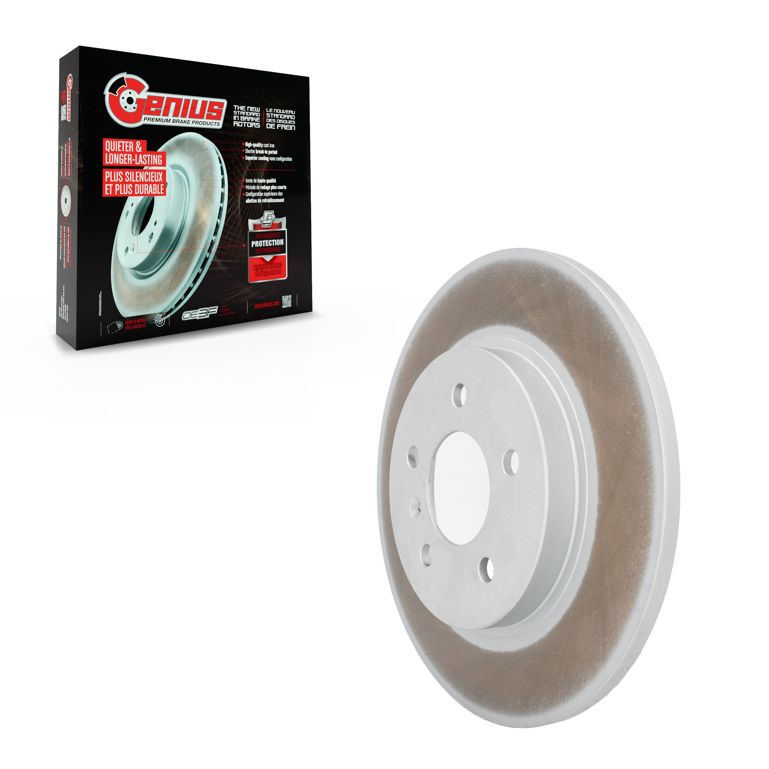 Genius GCR-580299 Disc Brake Rotor for 2005 Buick Terraza, Chevrolet Uplander, Pontiac Montana - Rear