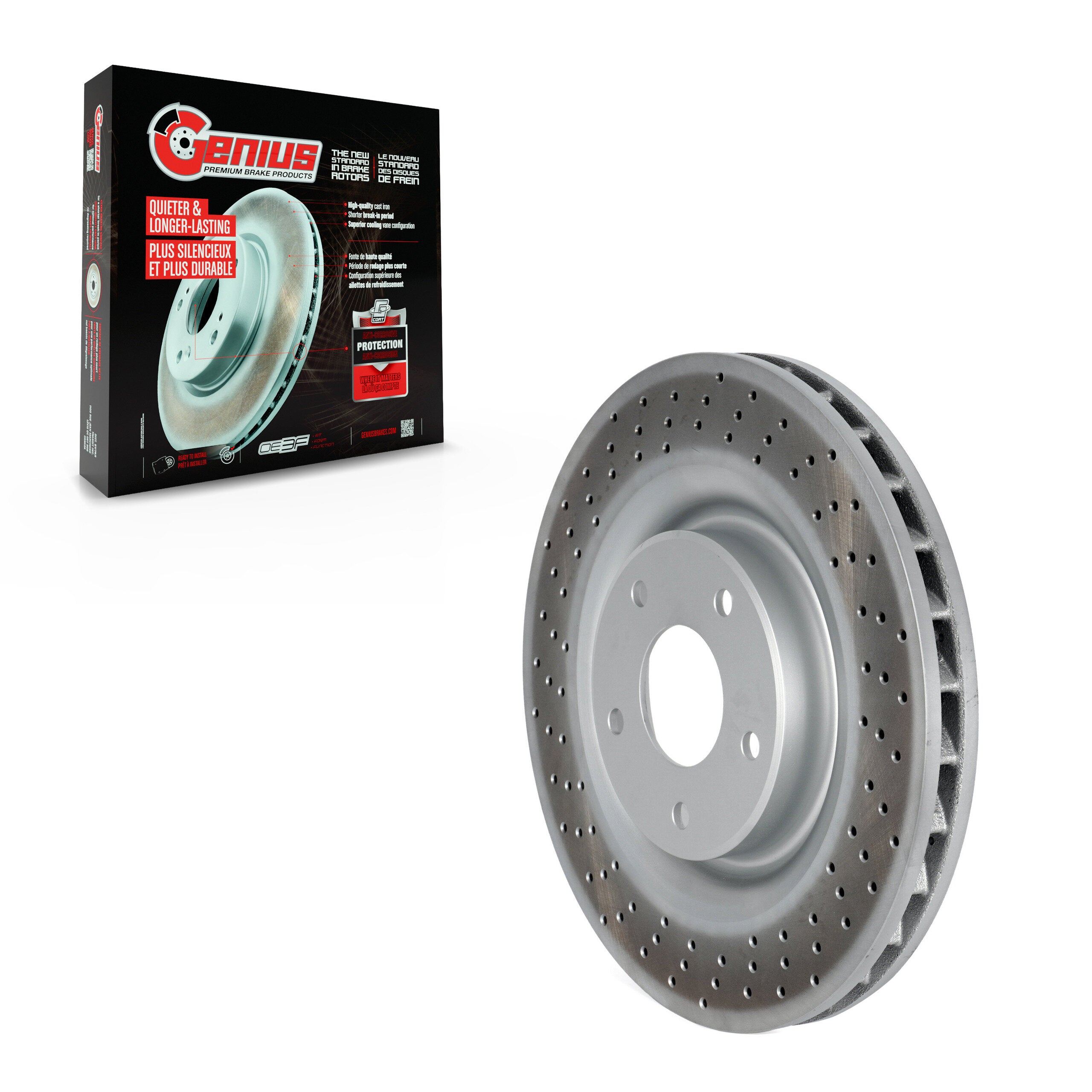 Genius GCR-580334OE Disc Brake Rotor for 2005-2013 Cadillac XLR, Chevrolet Corvette - Front