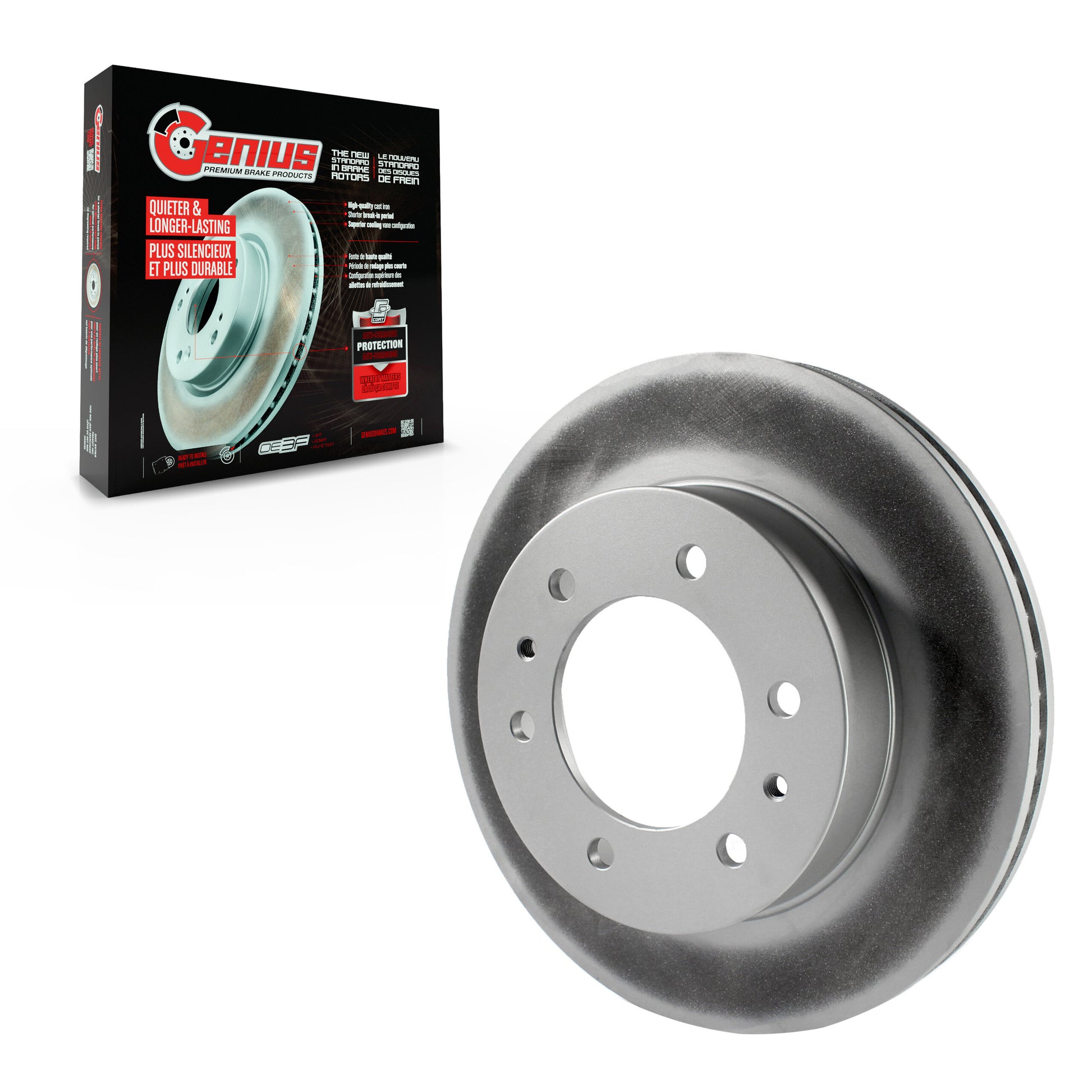 Genius GCR-580357 Disc Brake Rotor for 2006-2010 Hummer H3T, Hummer H3 - Front