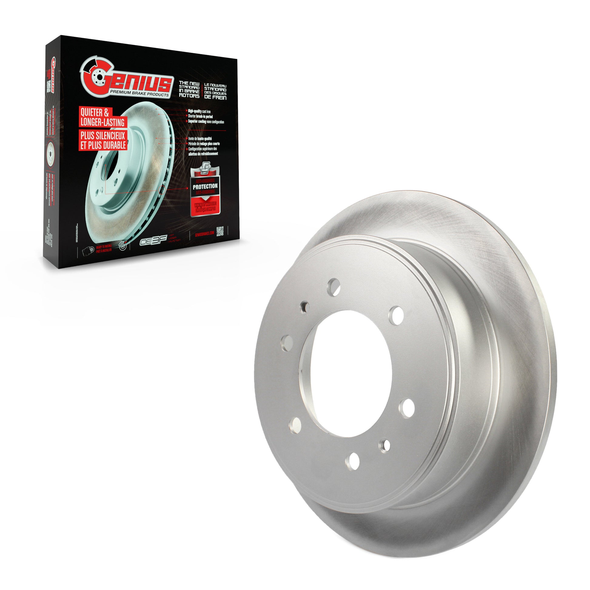 Genius GCR-580358 Disc Brake Rotor for 2006-2010 Hummer H3T, Hummer H3 - Rear