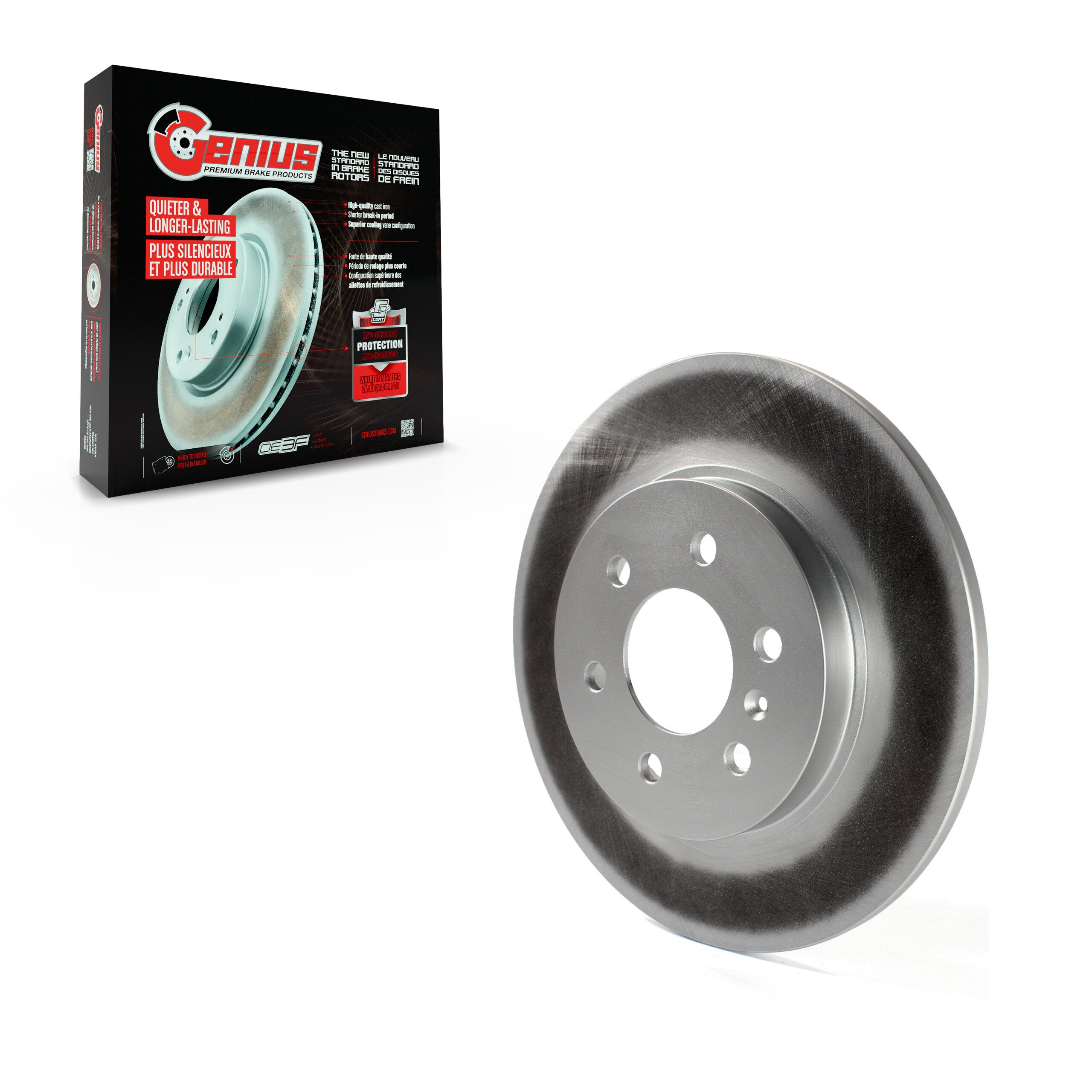 Genius GCR-580373 Disc Brake Rotor for 2006-2009 Buick Terraza, Chevrolet Uplander, Pontiac Montana - Rear