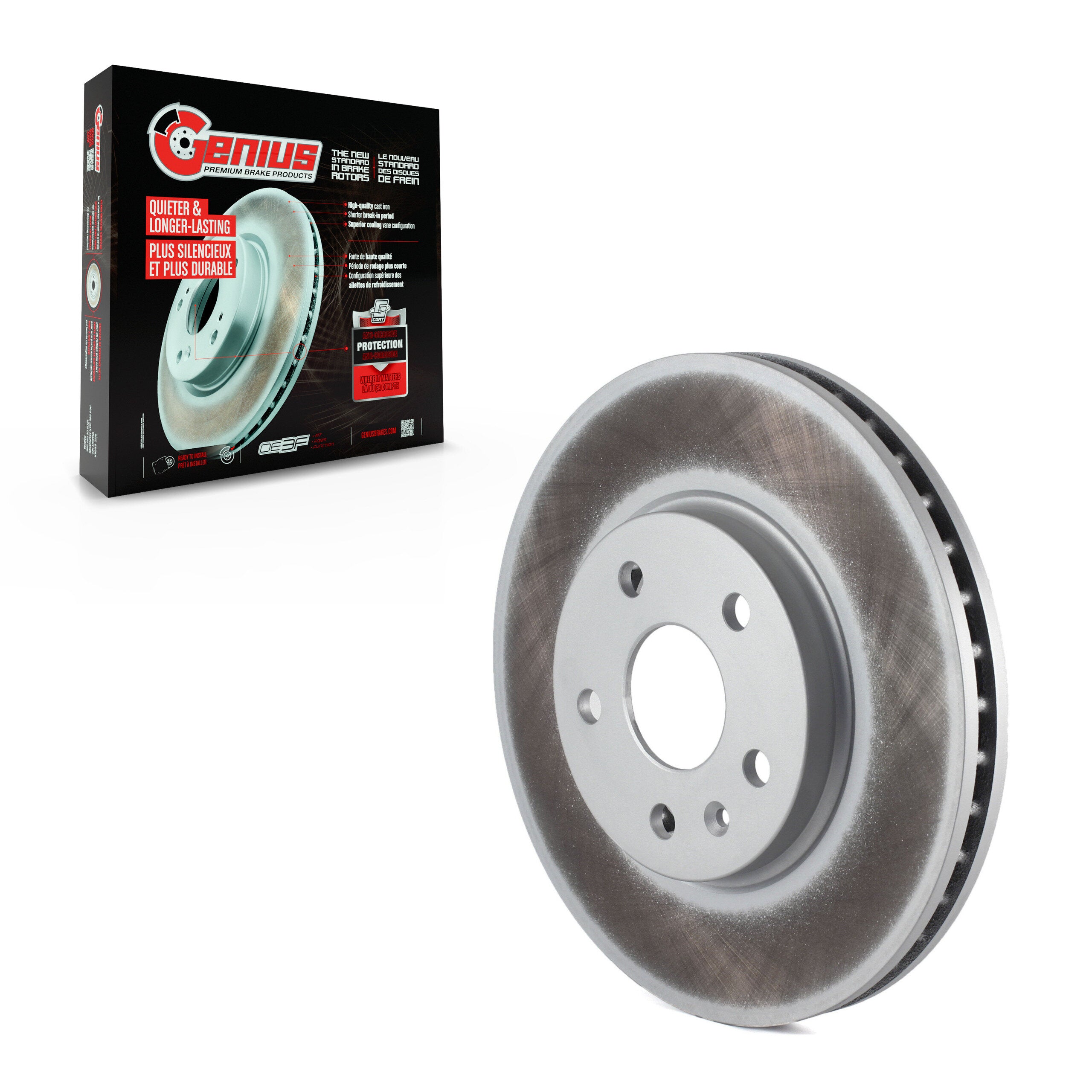 Genius GCR-580678 Disc Brake Rotor for 2008-2014 Cadillac CTS - Front