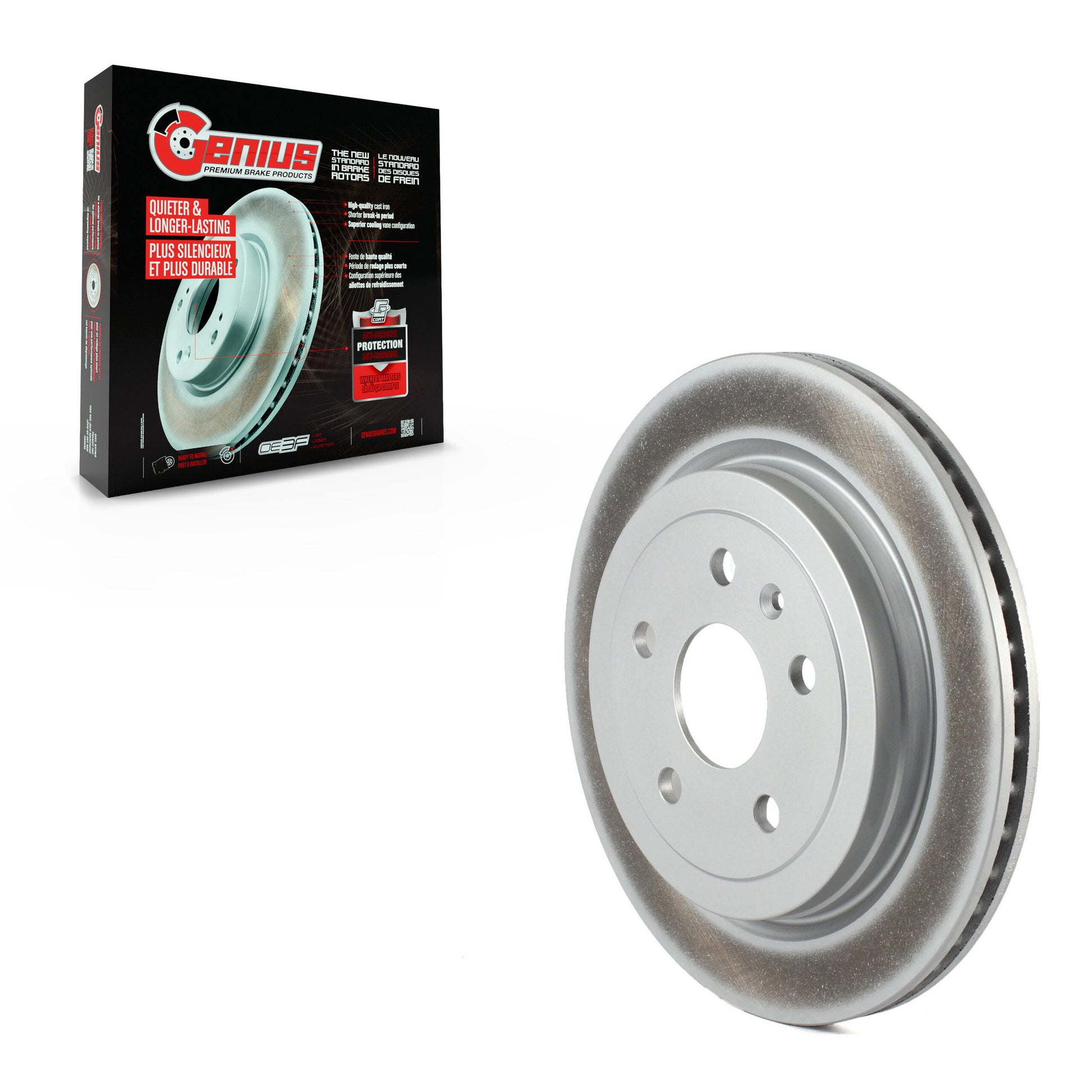 Genius GCR-580722 Disc Brake Rotor for 2008-2019 Cadillac CTS, Chevrolet Camaro - Rear