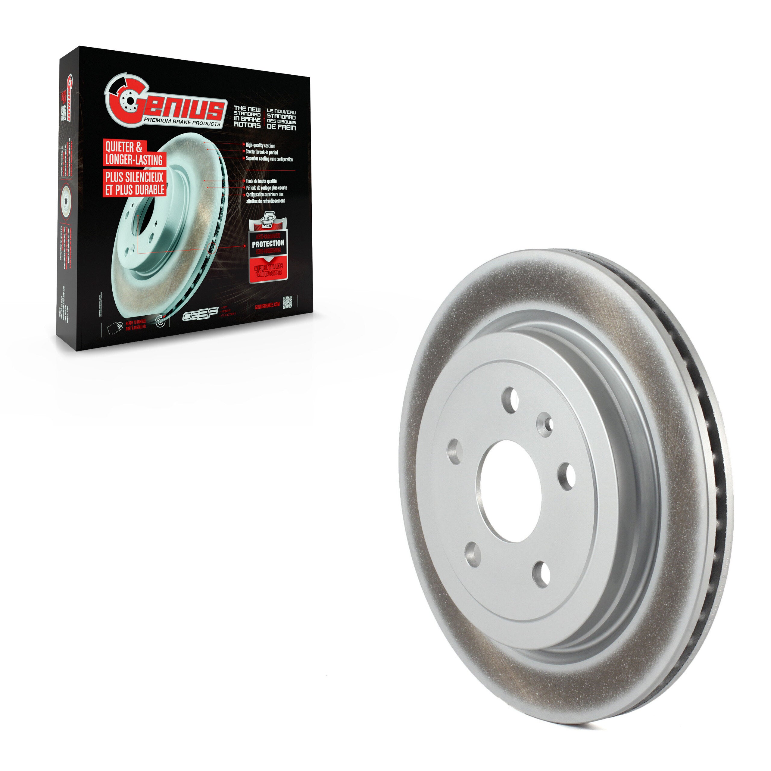 Genius GCR-580722 Disc Brake Rotor for 2008-2019 Cadillac CTS, Chevrolet Camaro - Rear