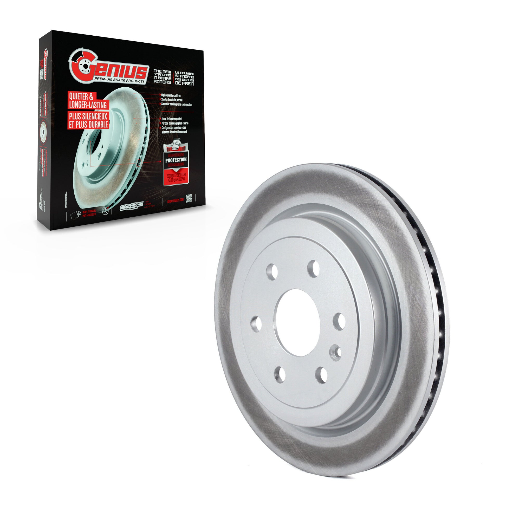 Genius GCR-580759 Disc Brake Rotor for 2010-2016 Saab 9-4X, Cadillac SRX - Rear