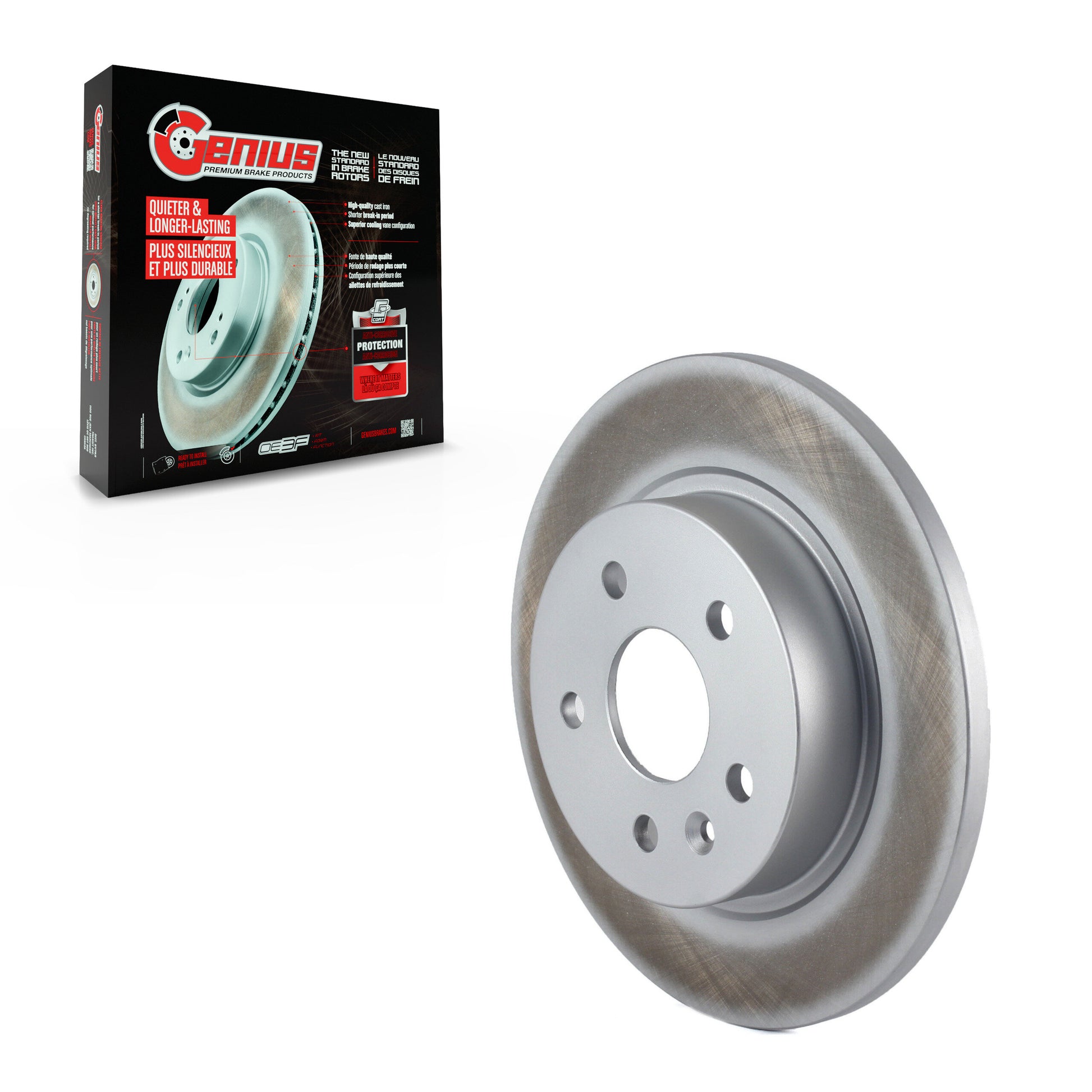 Genius GCR-580769 Disc Brake Rotor for 2011-2022 Chevrolet Cruze, Chevrolet Cruze Limited, Buick Encore - Rear