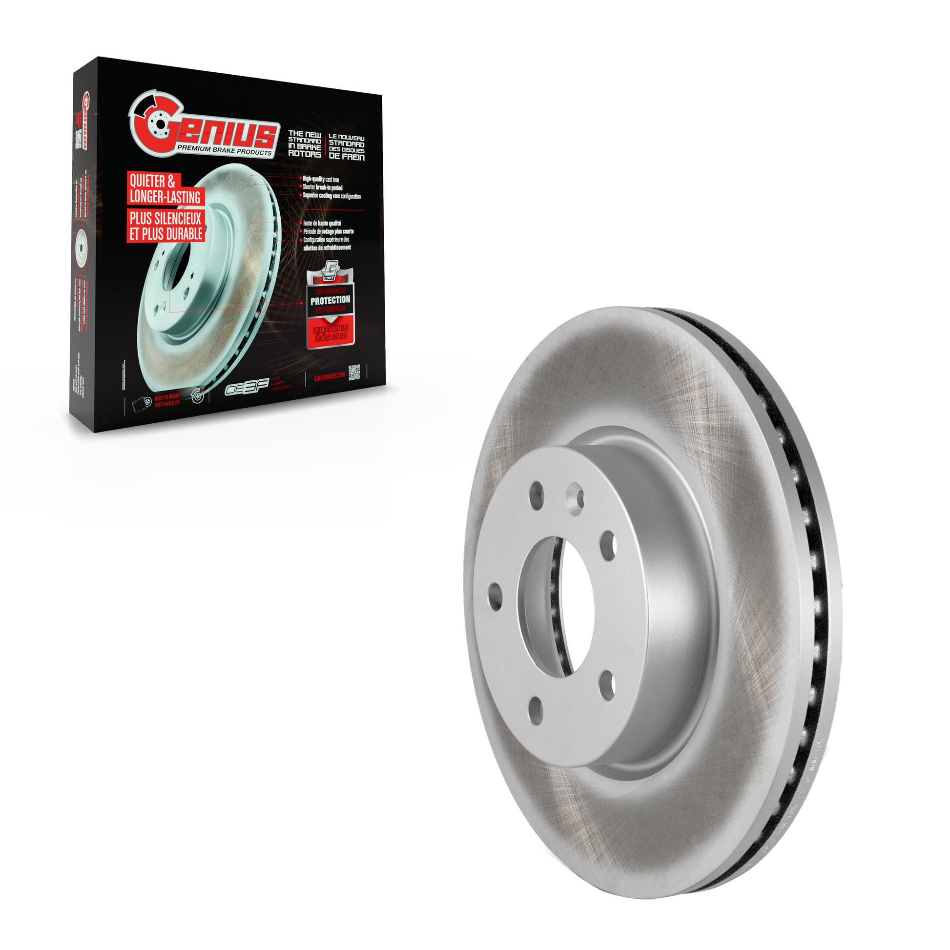 Genius GCR-581043 Disc Brake Rotor for 2013-2024 Cadillac CT4, Cadillac ATS - Front