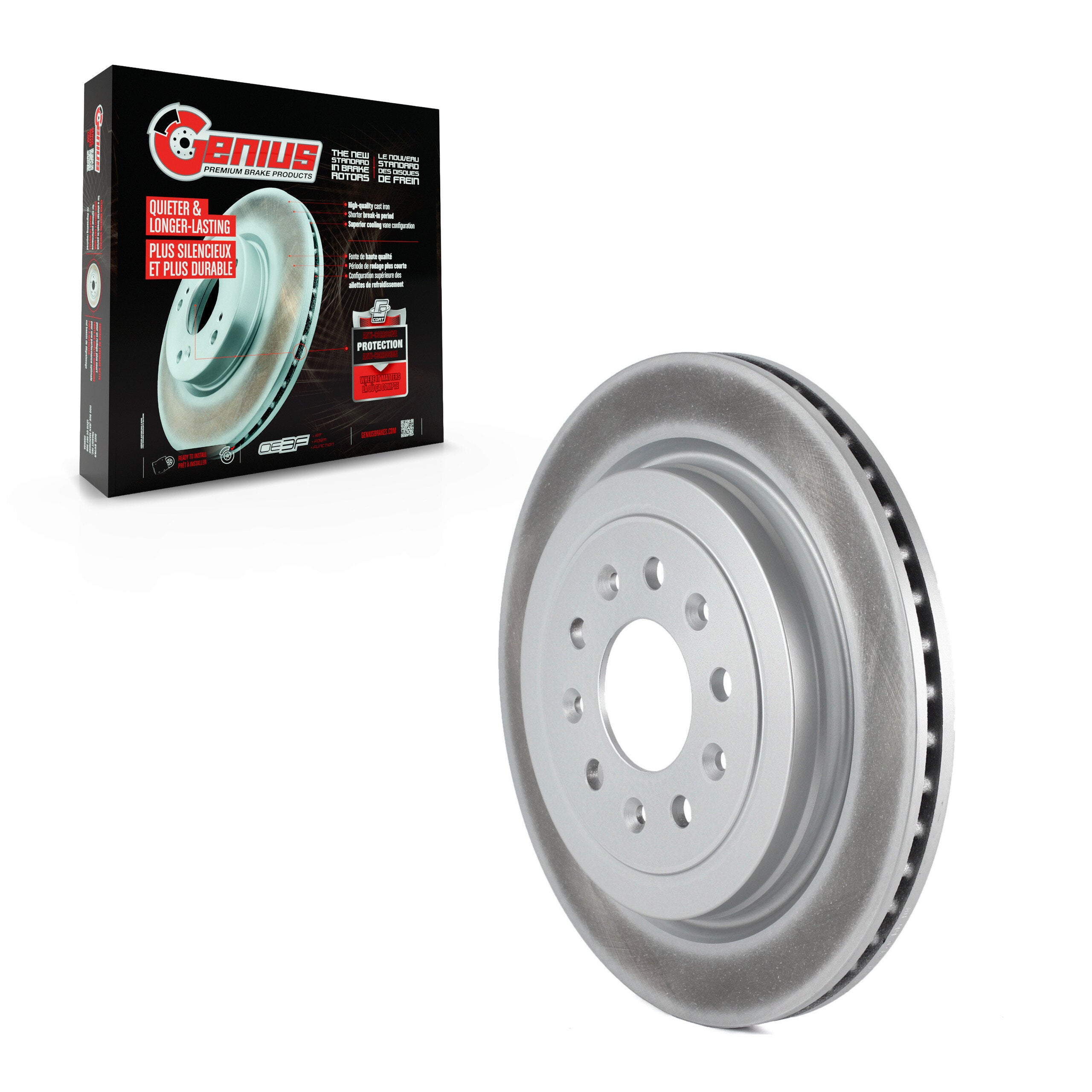 Genius GCR-581045 Disc Brake Rotor for 2013-2019 Cadillac ATS - Rear