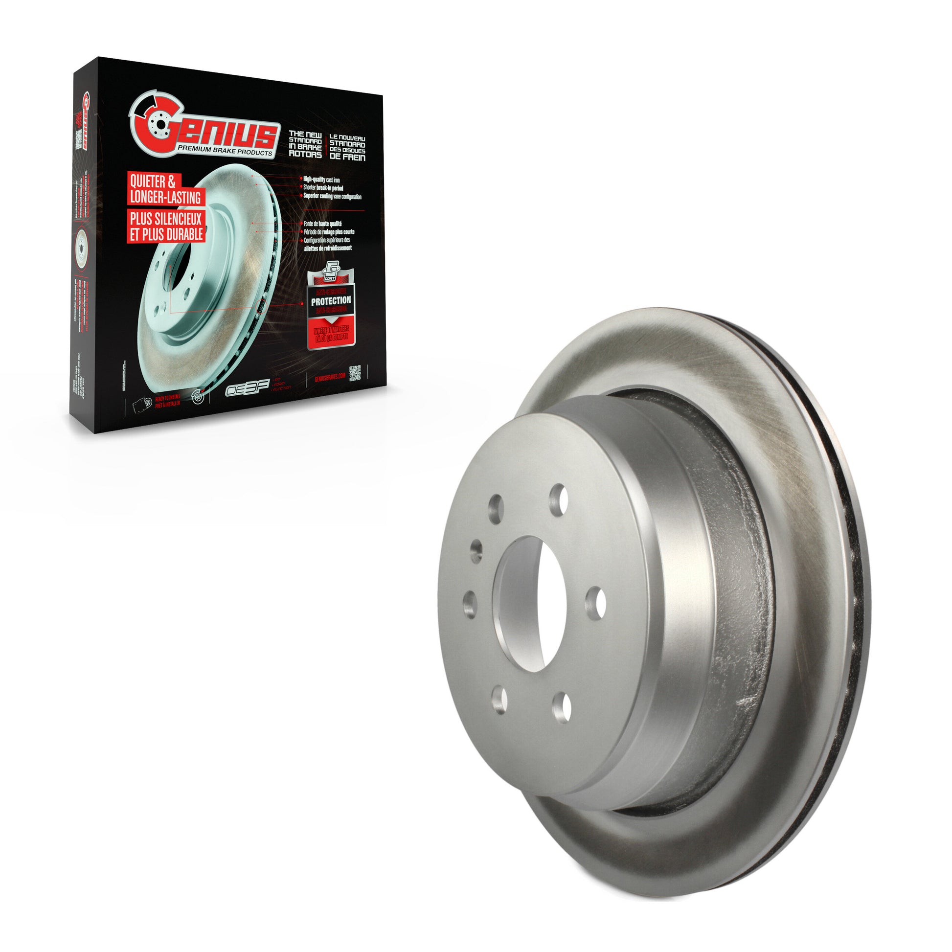 Genius GCR-582039 Disc Brake Rotor for 2015-2020 Chevrolet Colorado, GMC Canyon - Rear