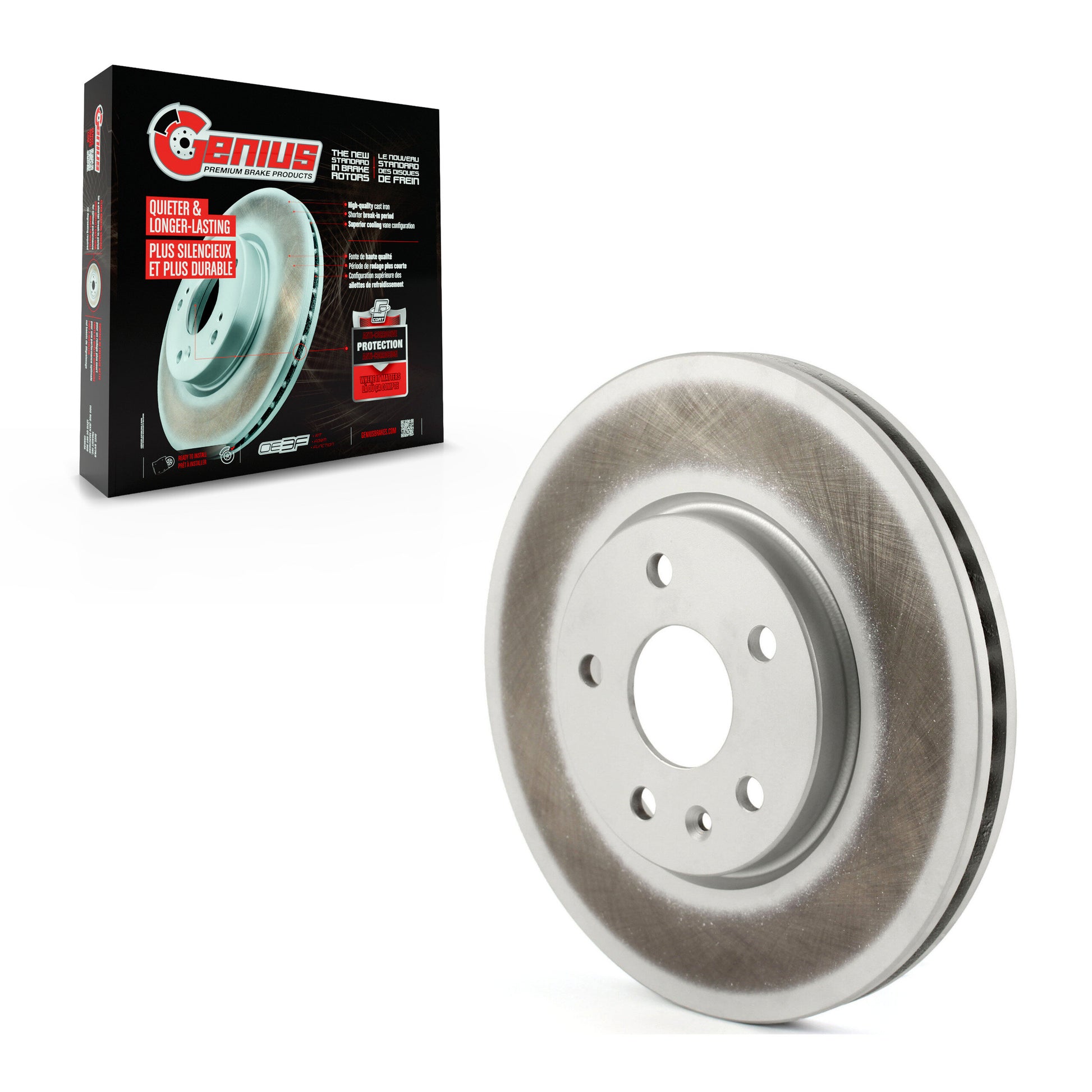 Genius GCR-582455 Disc Brake Rotor for 2019-2025 Buick Envision, Cadillac XT4 - Front
