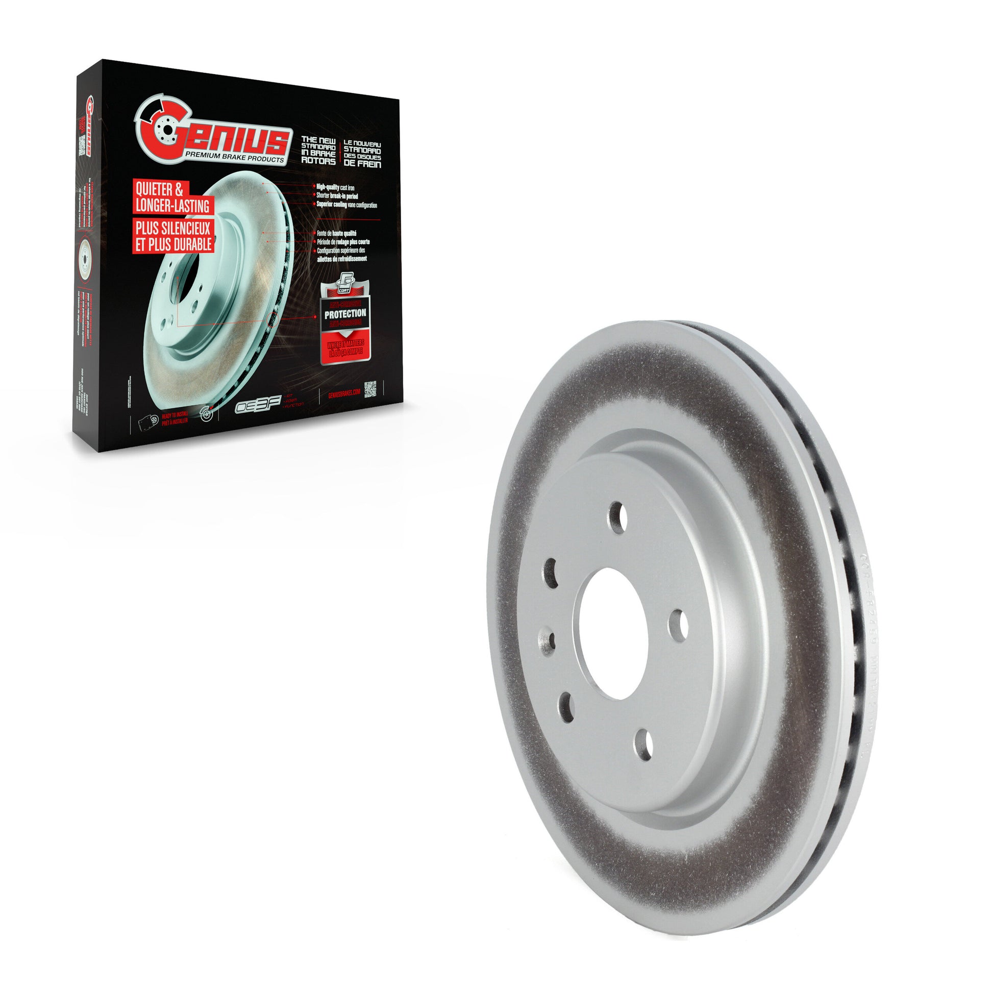 Genius GCR-582459 Disc Brake Rotor for 2019-2025 Buick Envision, Cadillac XT4 - Rear