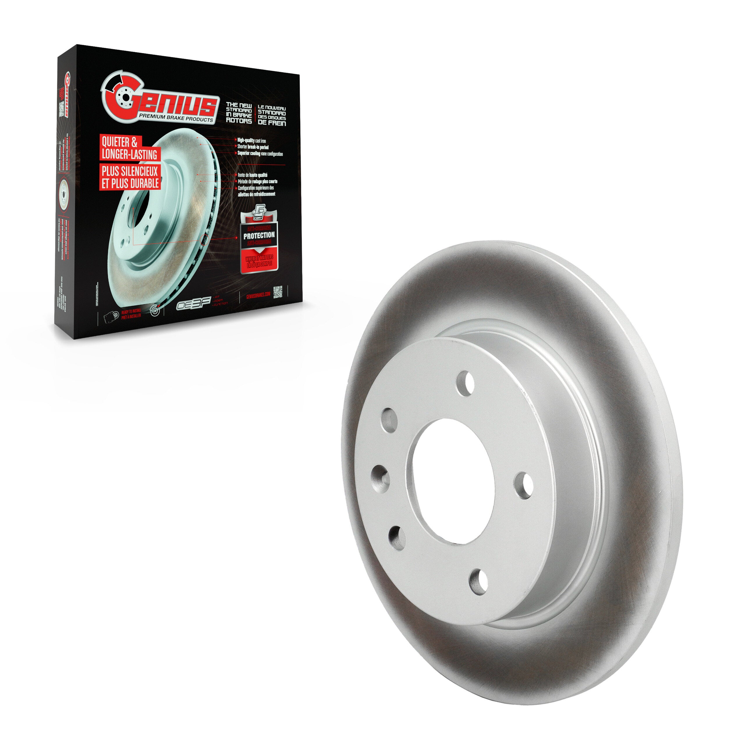 Genius GCR-582680 Disc Brake Rotor for 2020-2024 Chevrolet Trailblazer, Buick Encore GX - Rear