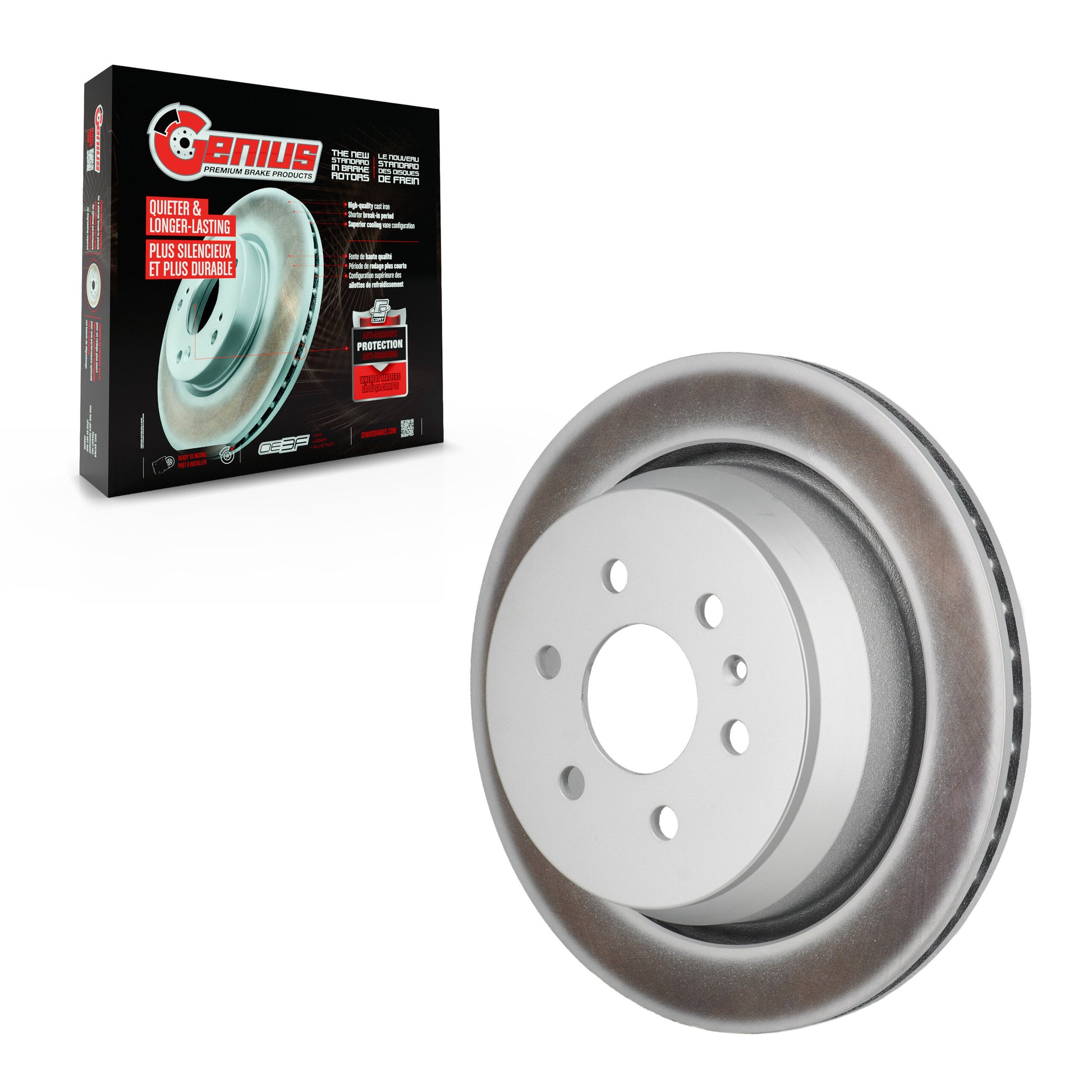 Genius GCR-582743 Disc Brake Rotor for 2021-2022 Chevrolet Colorado, GMC Canyon - Rear