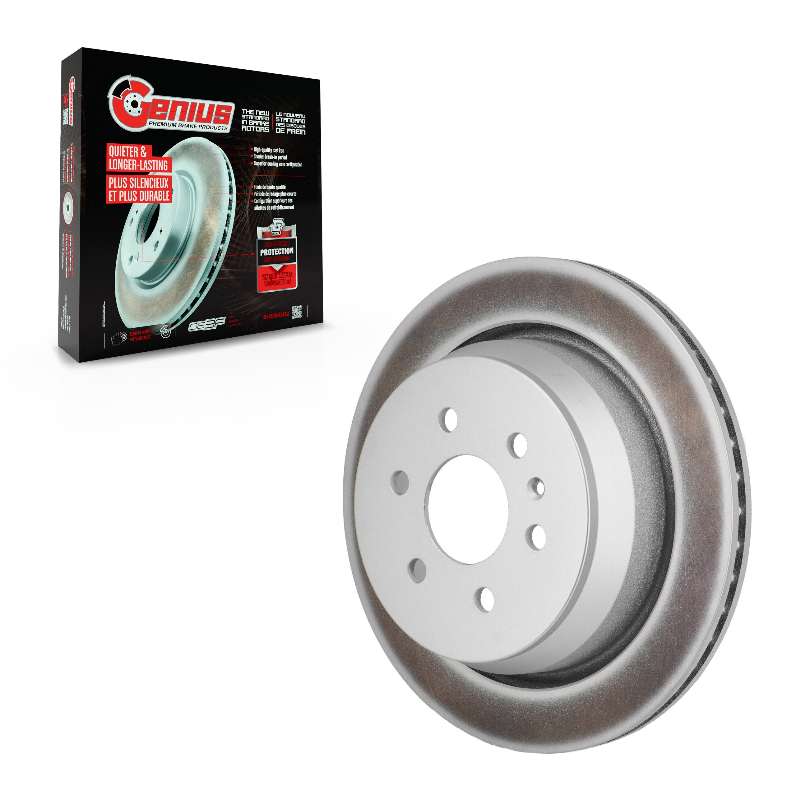 Genius GCR-582743 Disc Brake Rotor for 2021-2022 Chevrolet Colorado, GMC Canyon - Rear