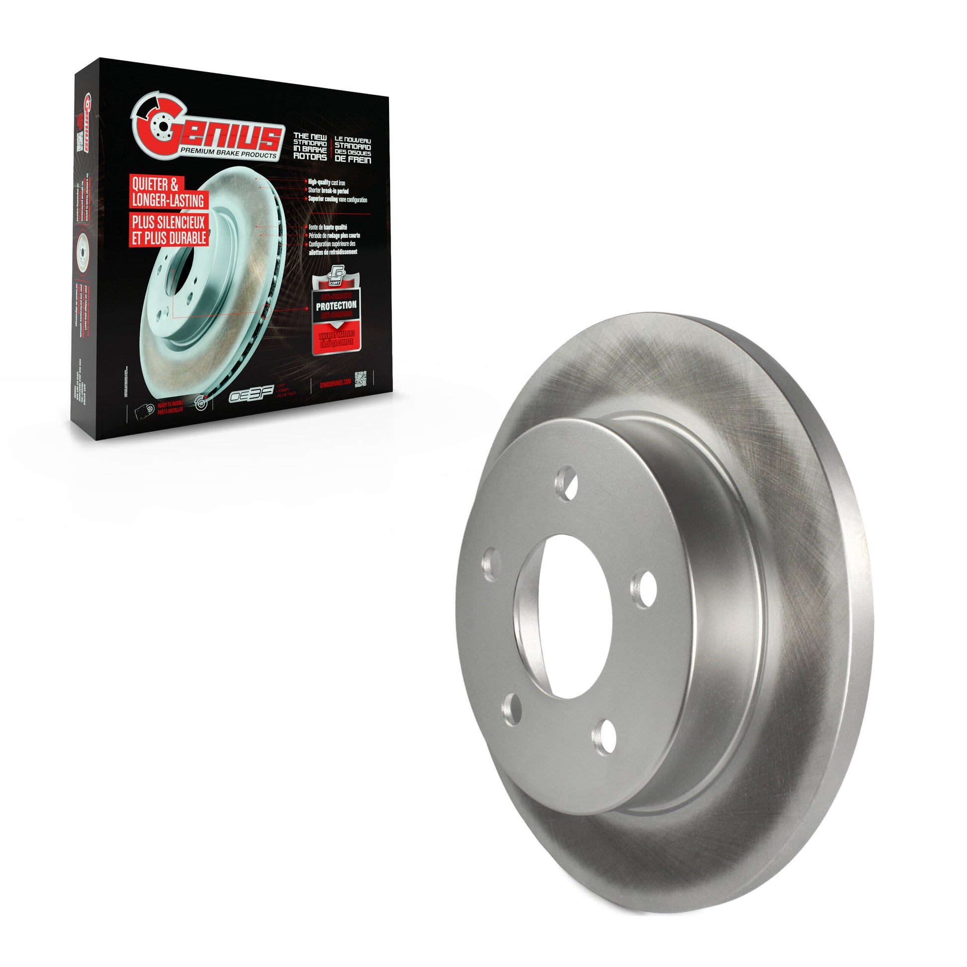Genius GCR-66448 Disc Brake Rotor for 1994-2004 Ford Mustang - Rear