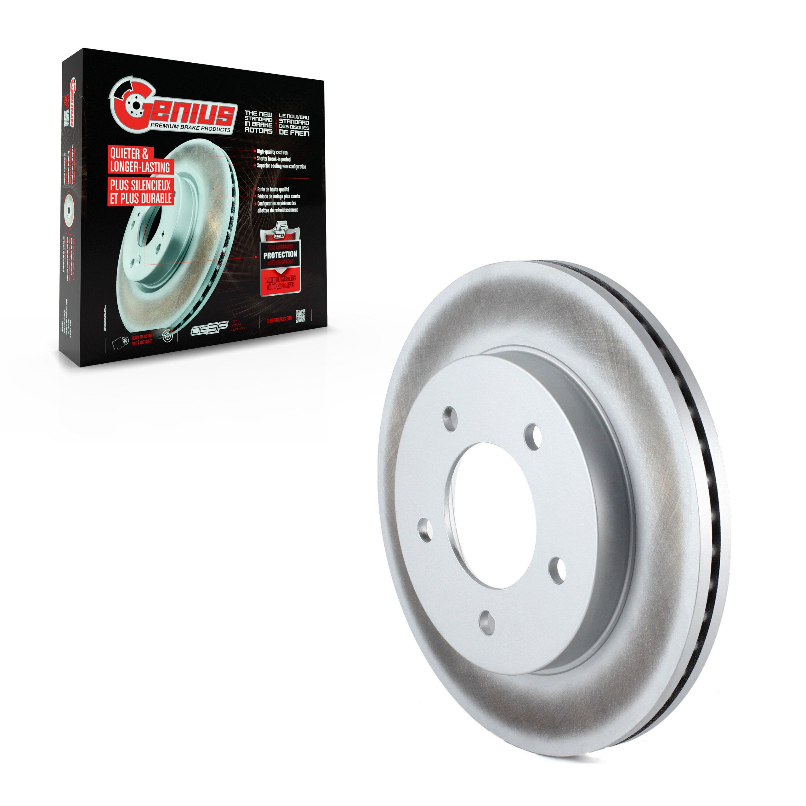 Genius GCR-66630 Disc Brake Rotor for 1997-2004 Ford F-150 Heritage, Ford F-150 - Front