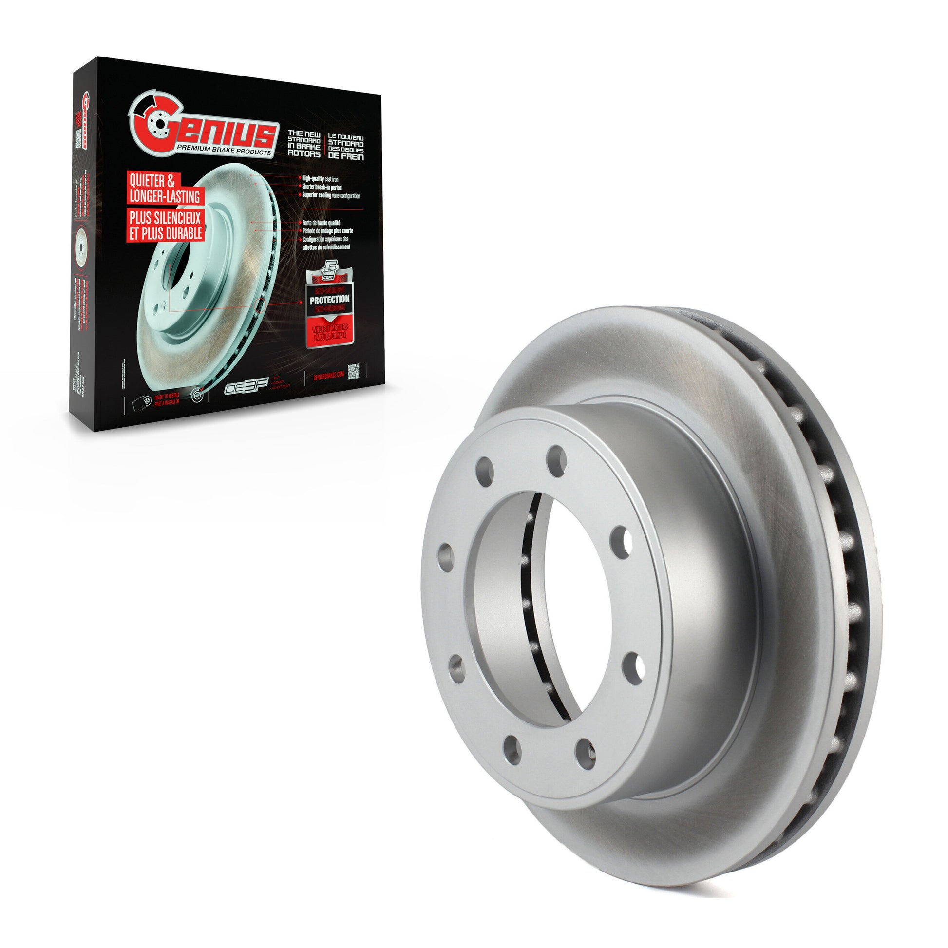 Genius GCR-66914 Disc Brake Rotor for 1999-2005 Ford F-350 Super Duty, Ford F-450 Super Duty, Ford F-550 Super Duty - Front